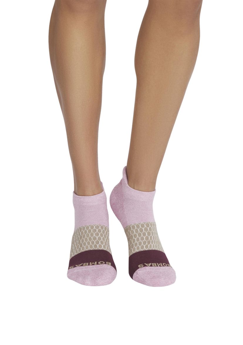 Marl Tri Block Ankle Socks