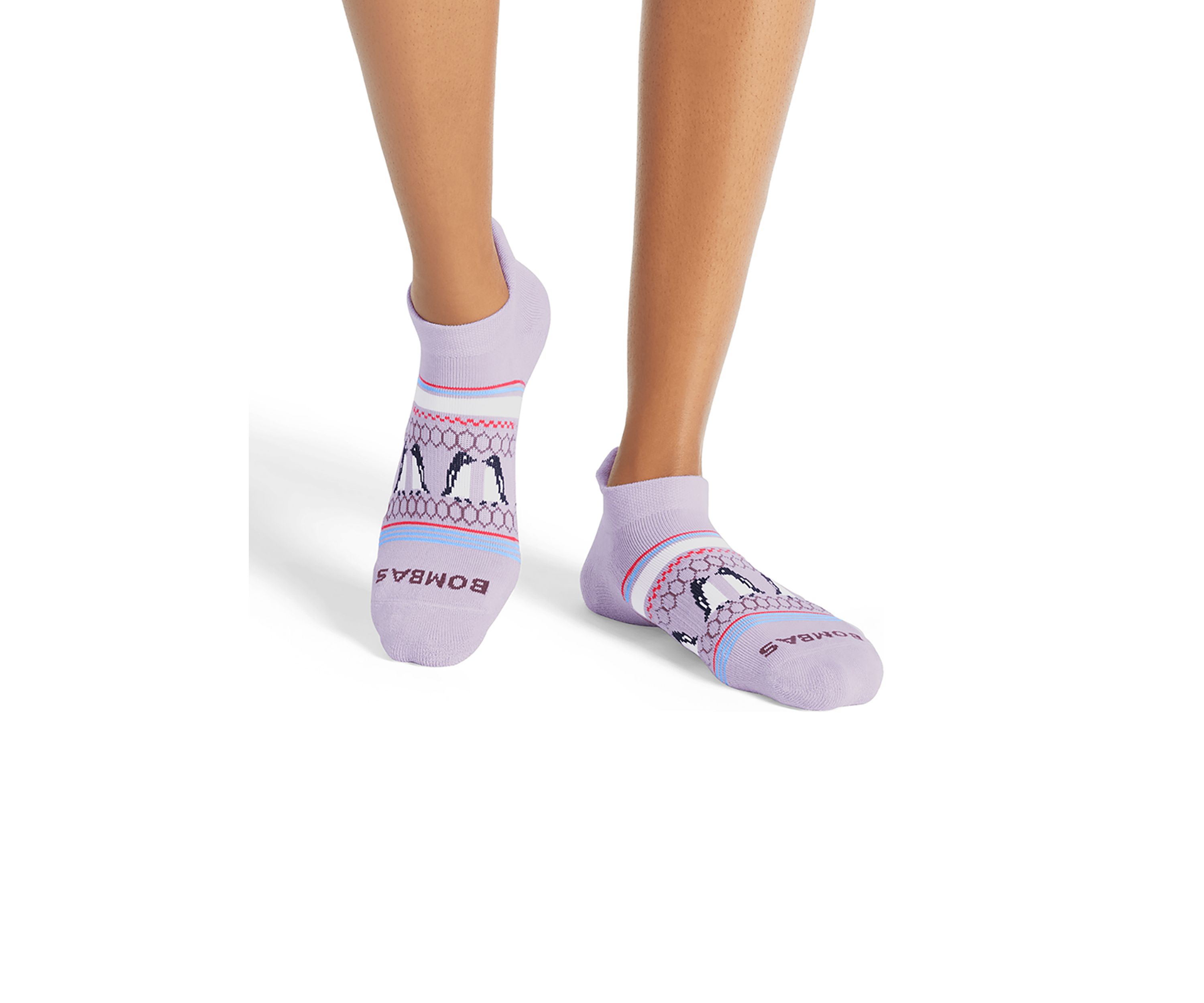 Solid Penguin Fairisle Ankle Socks 