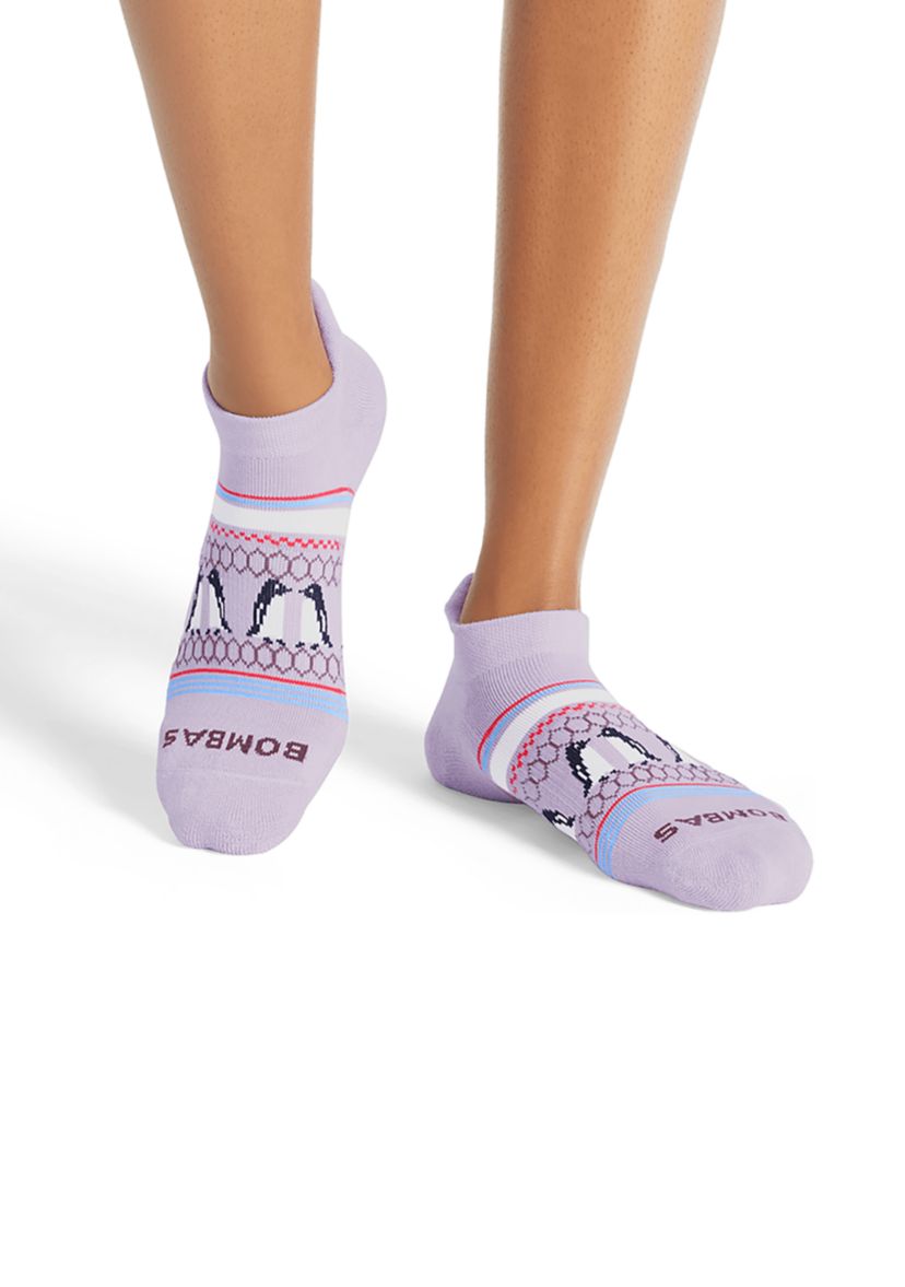 Solid Penguin Fairisle Ankle Socks 