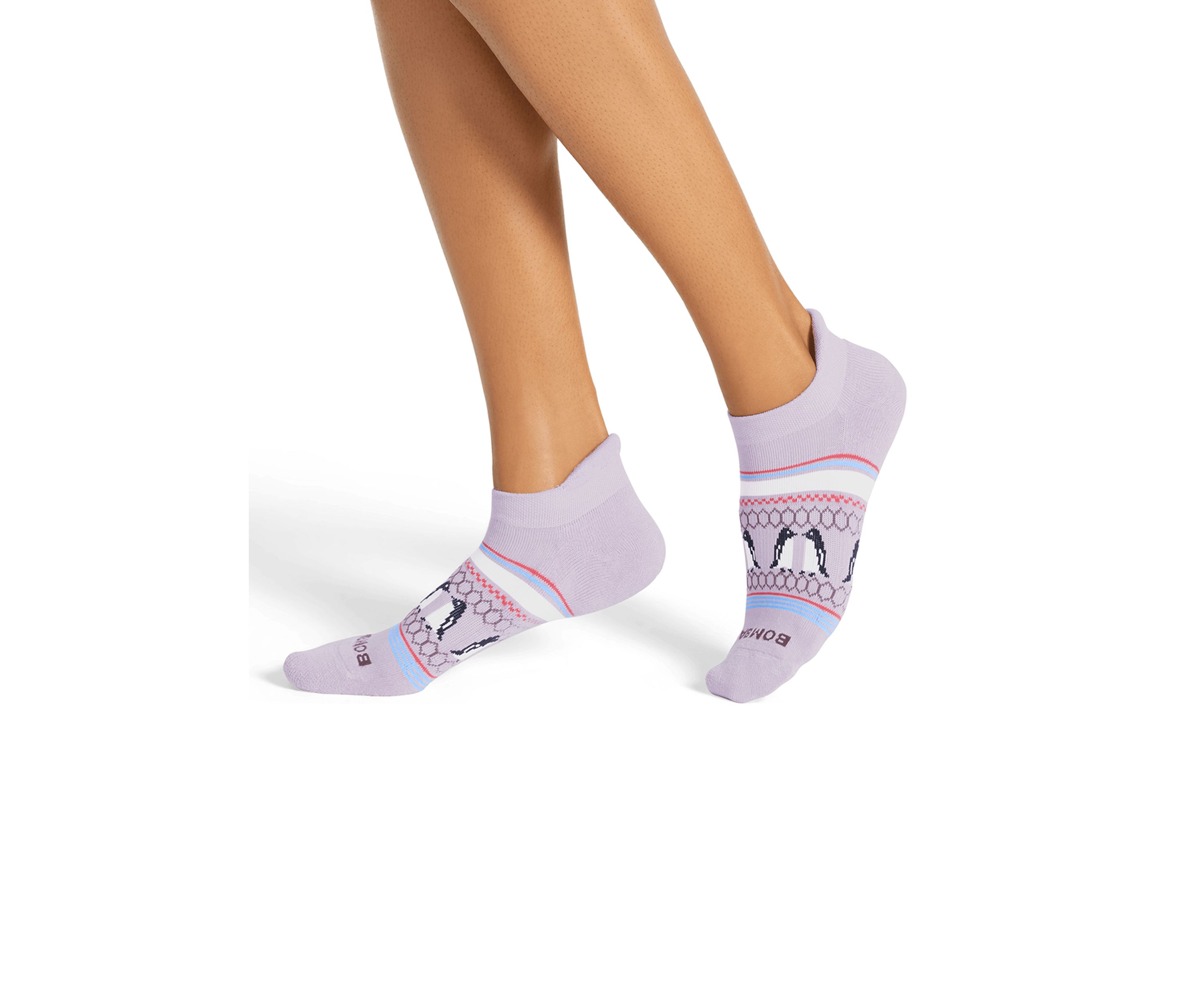 Solid Penguin Fairisle Ankle Socks 