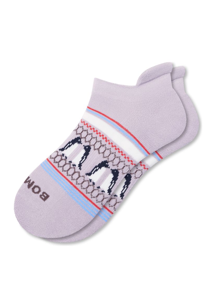 Solid Penguin Fairisle Ankle Socks 