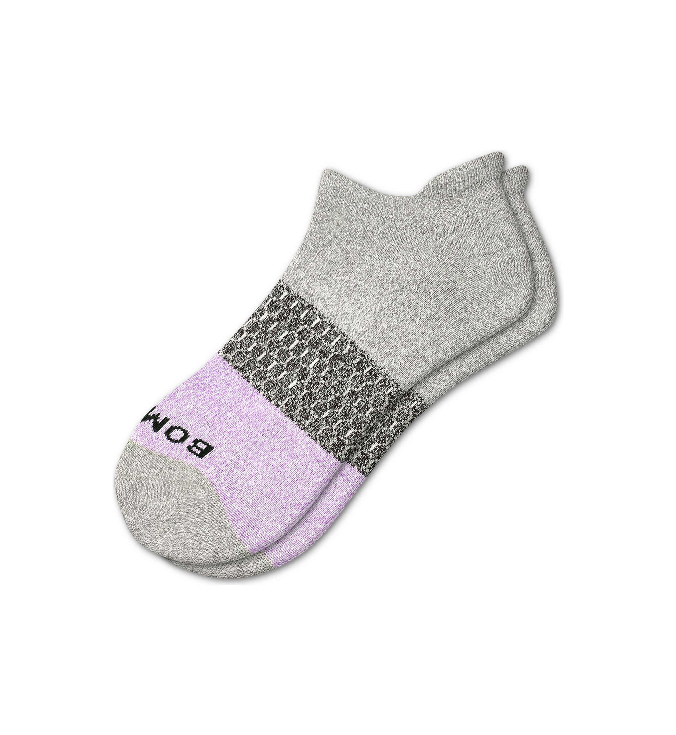 Solid Tri Block Ankle Socks