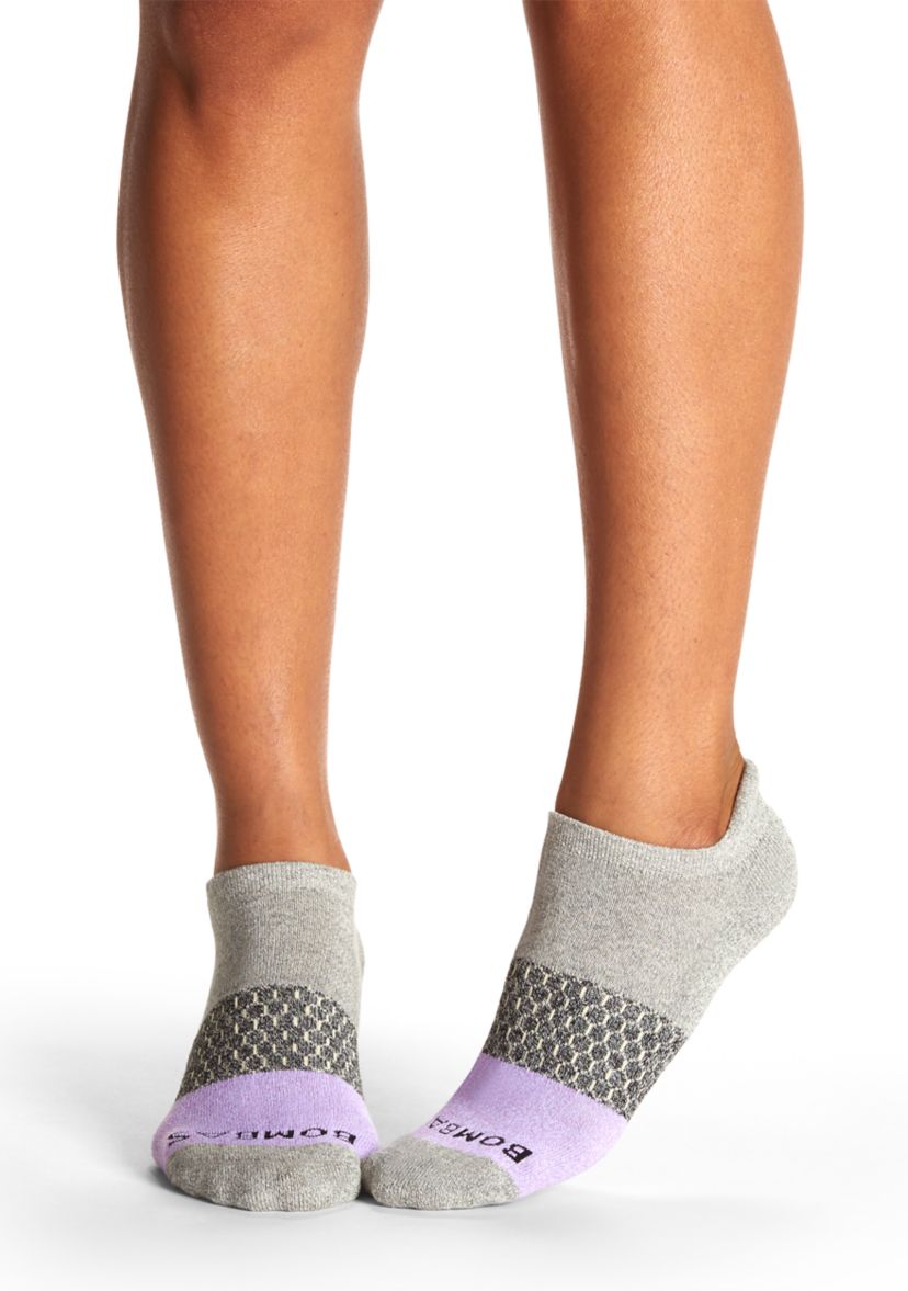 Solid Tri Block Ankle Socks