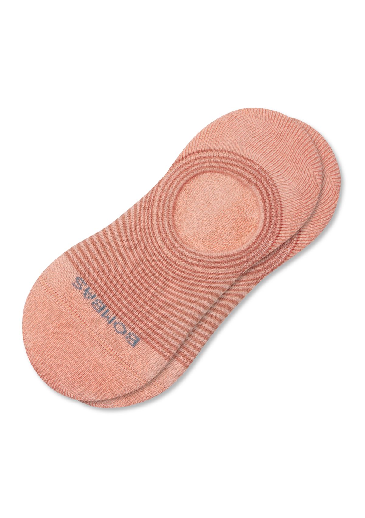 Solid Feeder Stripe Cushioned No Show Socks