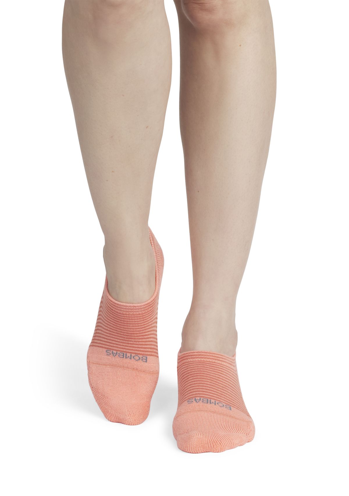 Solid Feeder Stripe Cushioned No Show Socks