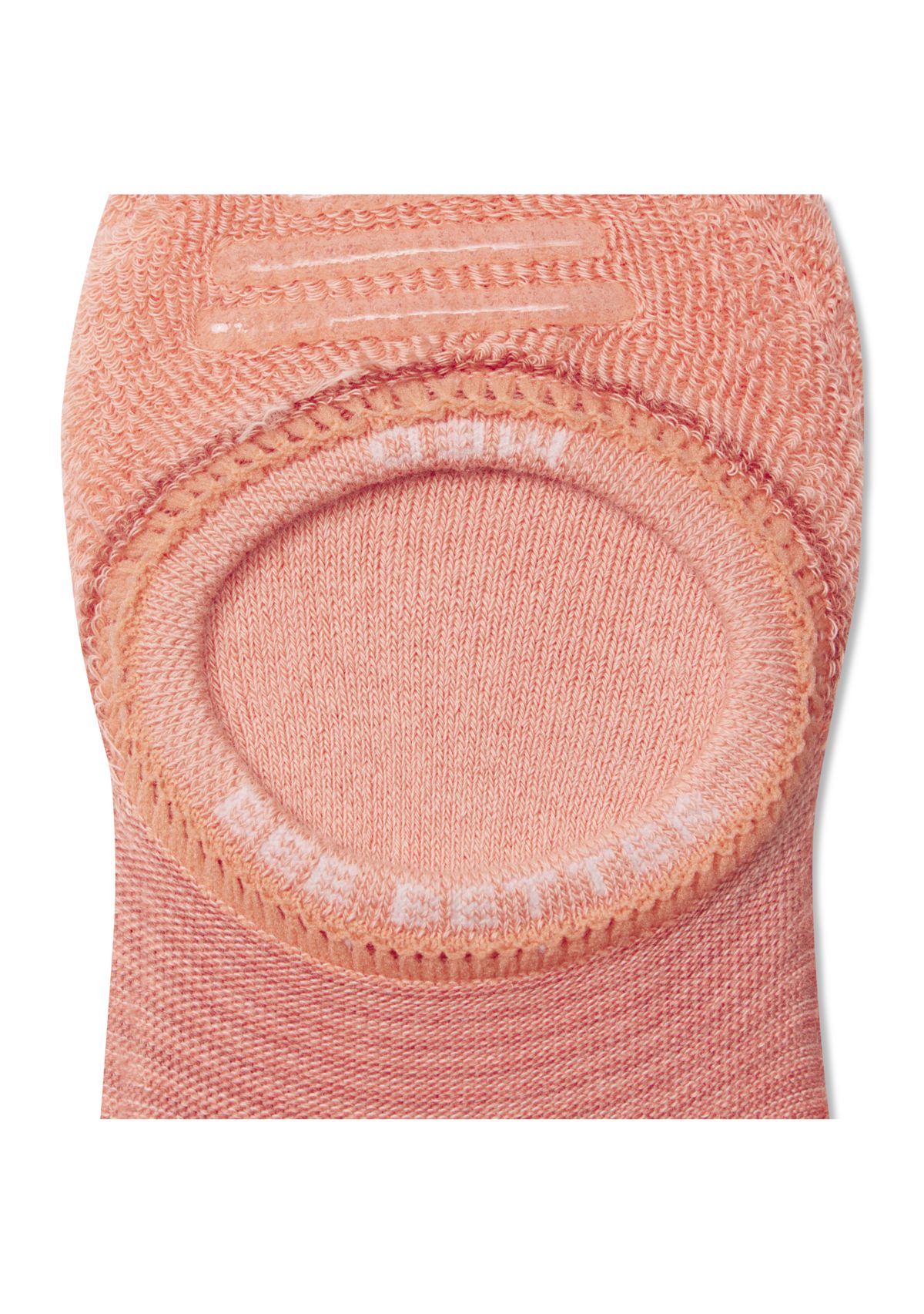 Solid Feeder Stripe Cushioned No Show Socks