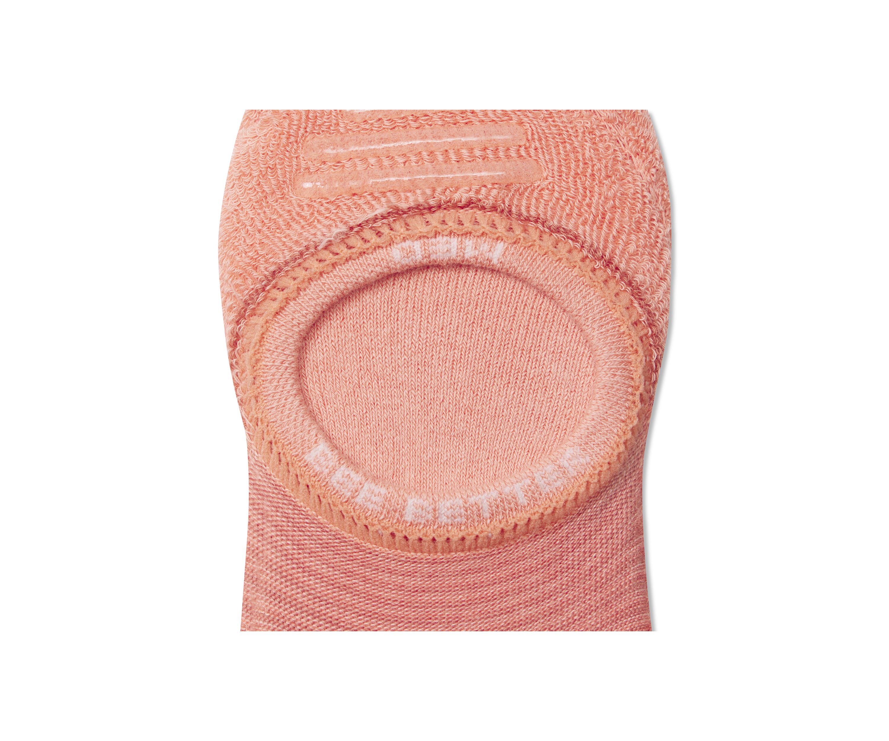 Solid Feeder Stripe Cushioned No Show Socks