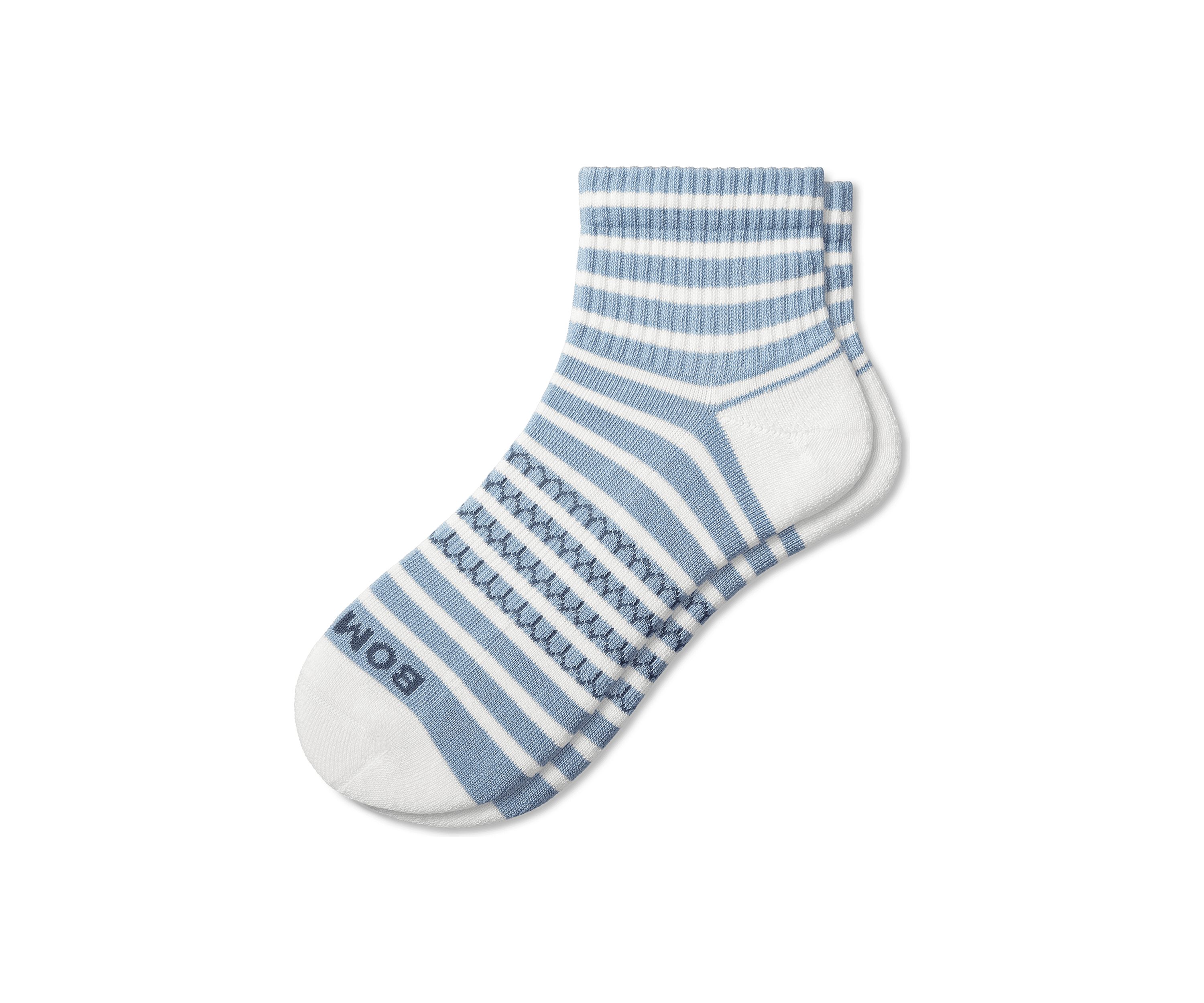 Solid Striped Quarter Socks