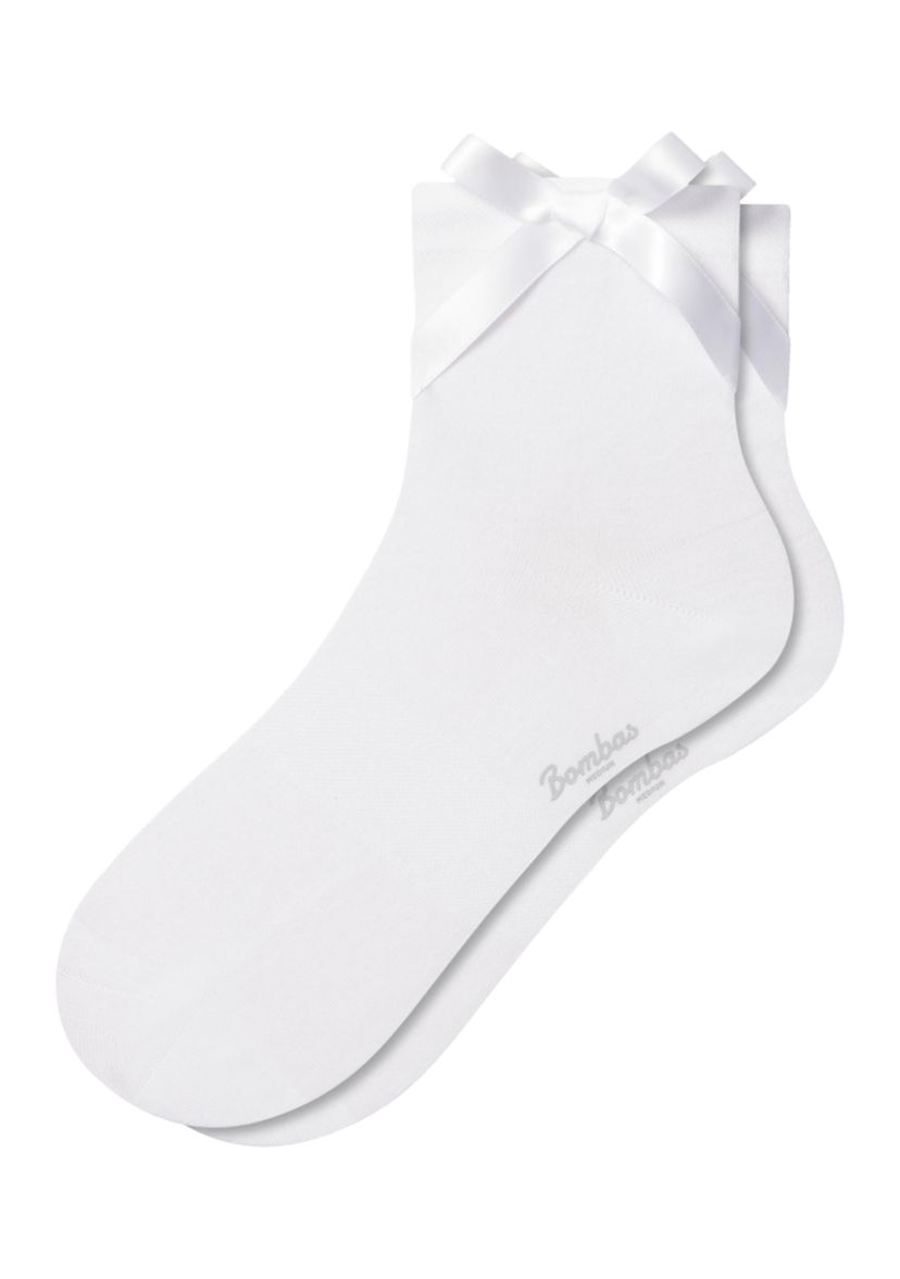 Solid Side Bow Lightweight Quarter Socks