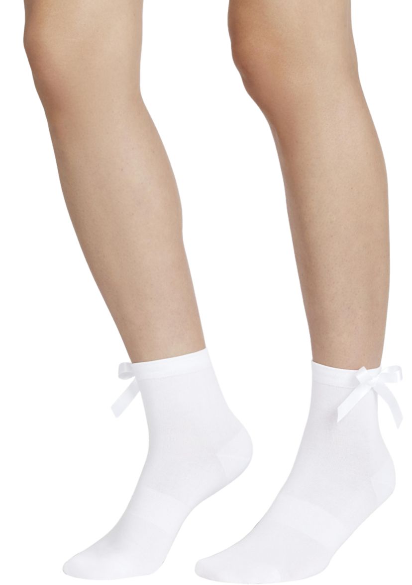 Solid Side Bow Lightweight Quarter Socks