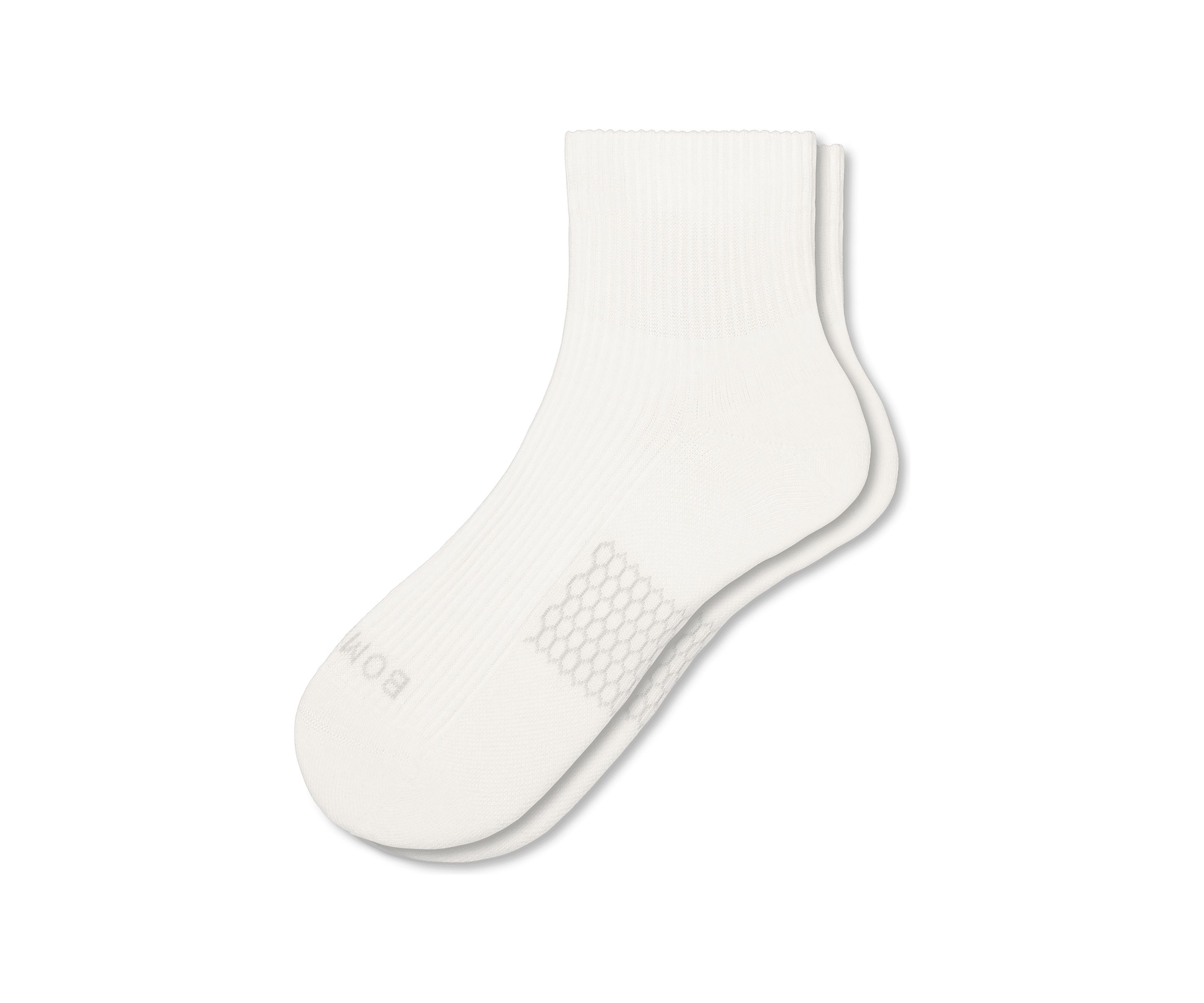 Solid Modern Rib Quarter Socks