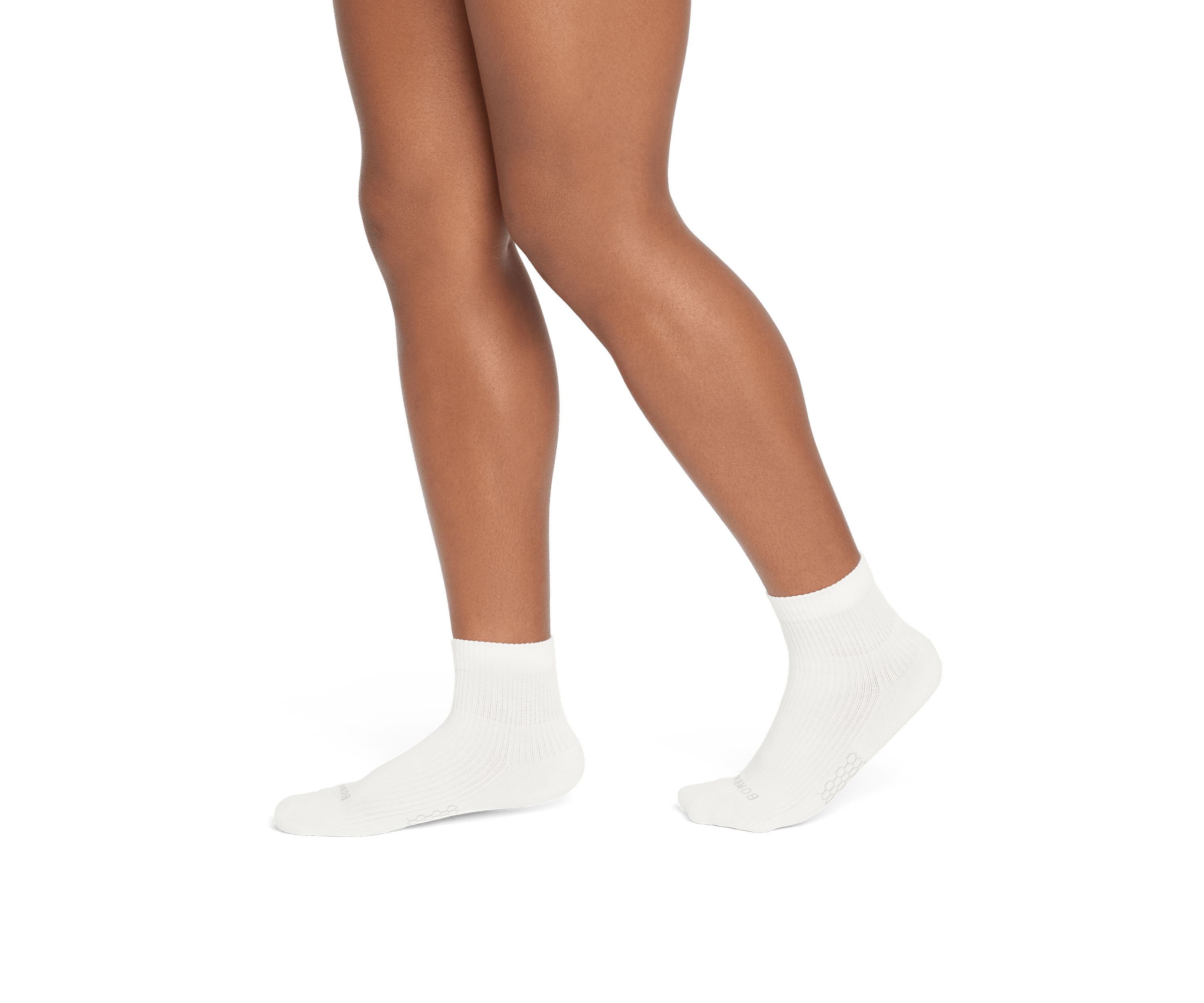 Solid Modern Rib Quarter Socks