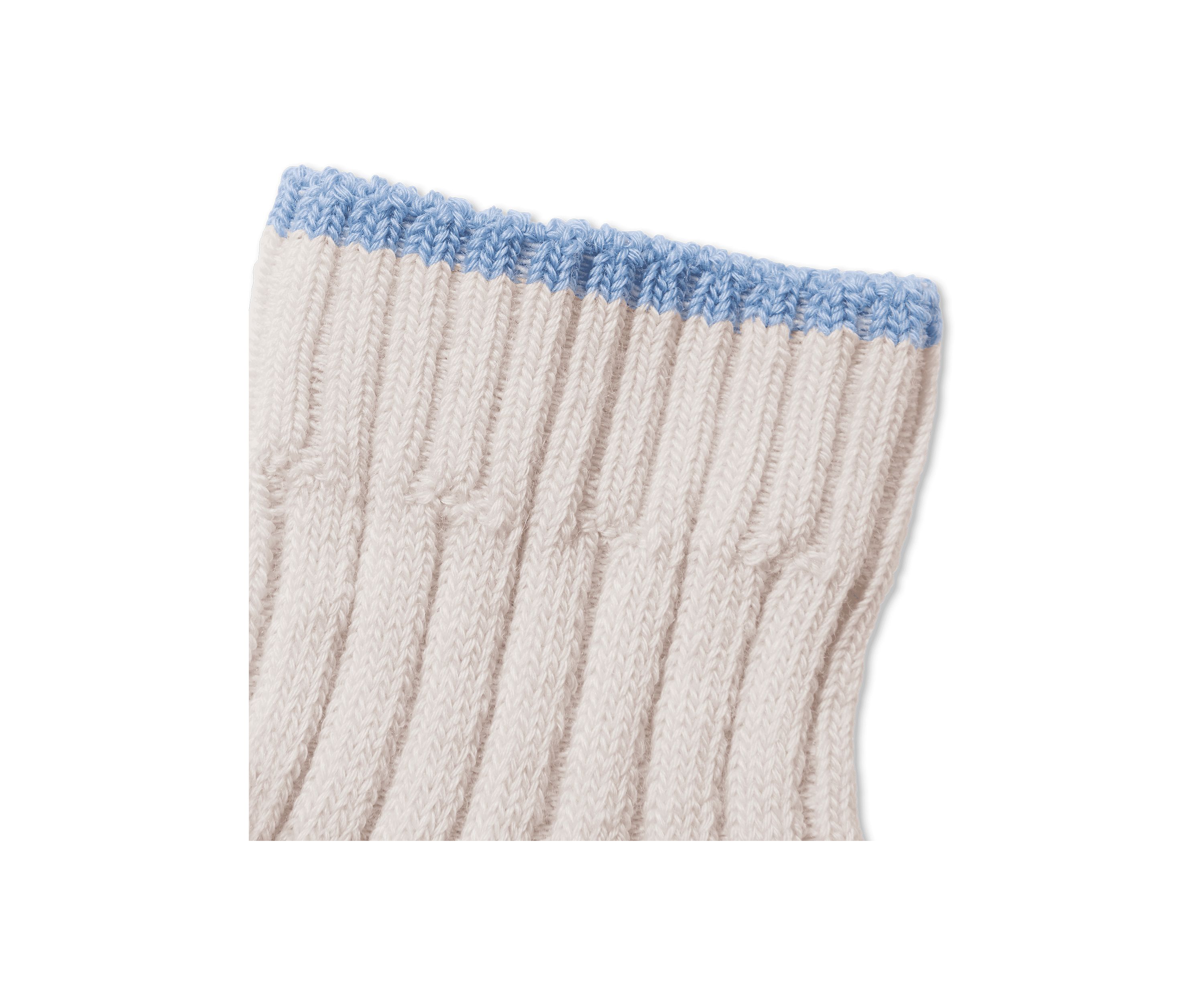Womens Heather Striped Merino Jacquard Quarter Socks