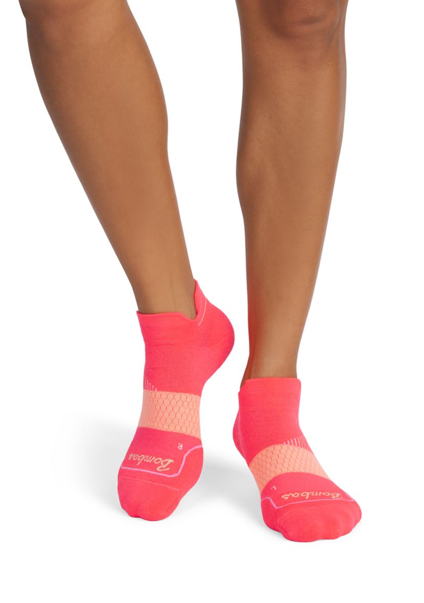 Solid Toe Border Running Ankle Socks 