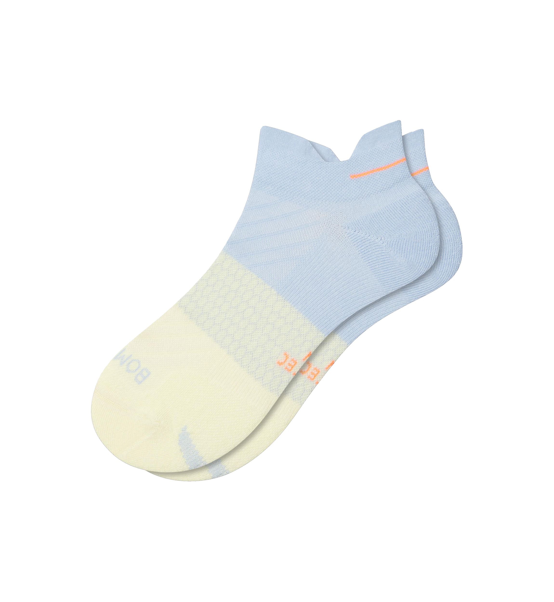 Solid Two Tone Running Ankle Socks