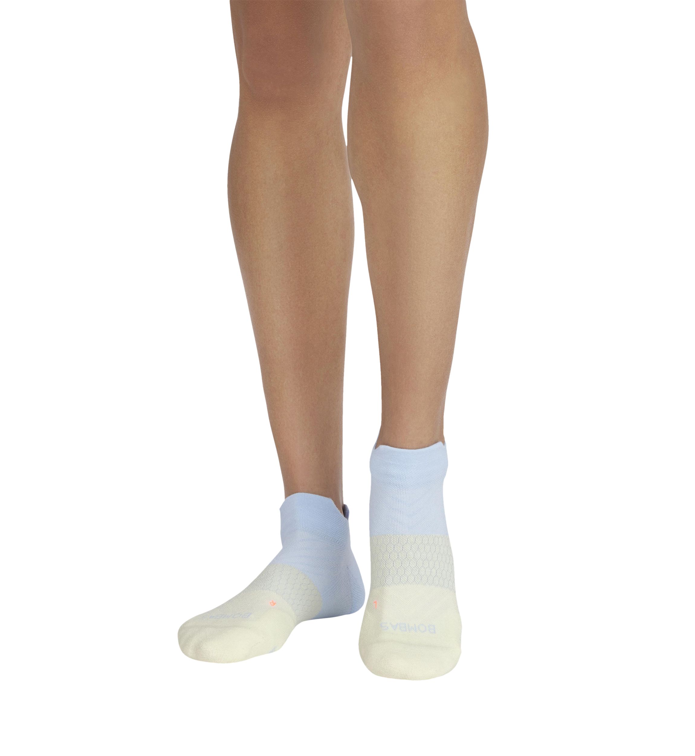 Solid Two Tone Running Ankle Socks