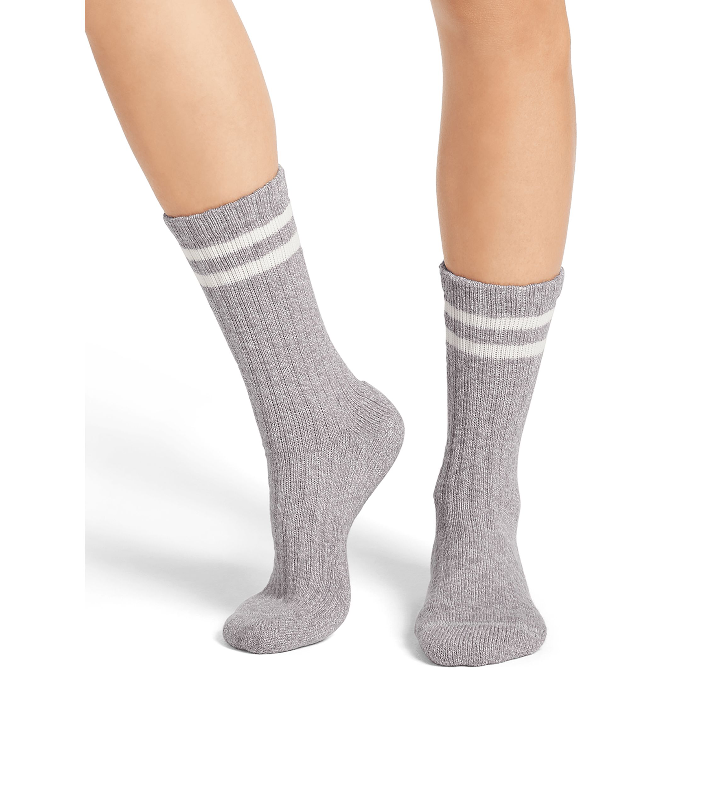 Marl Vintage Stripes Ragg Crew Socks 