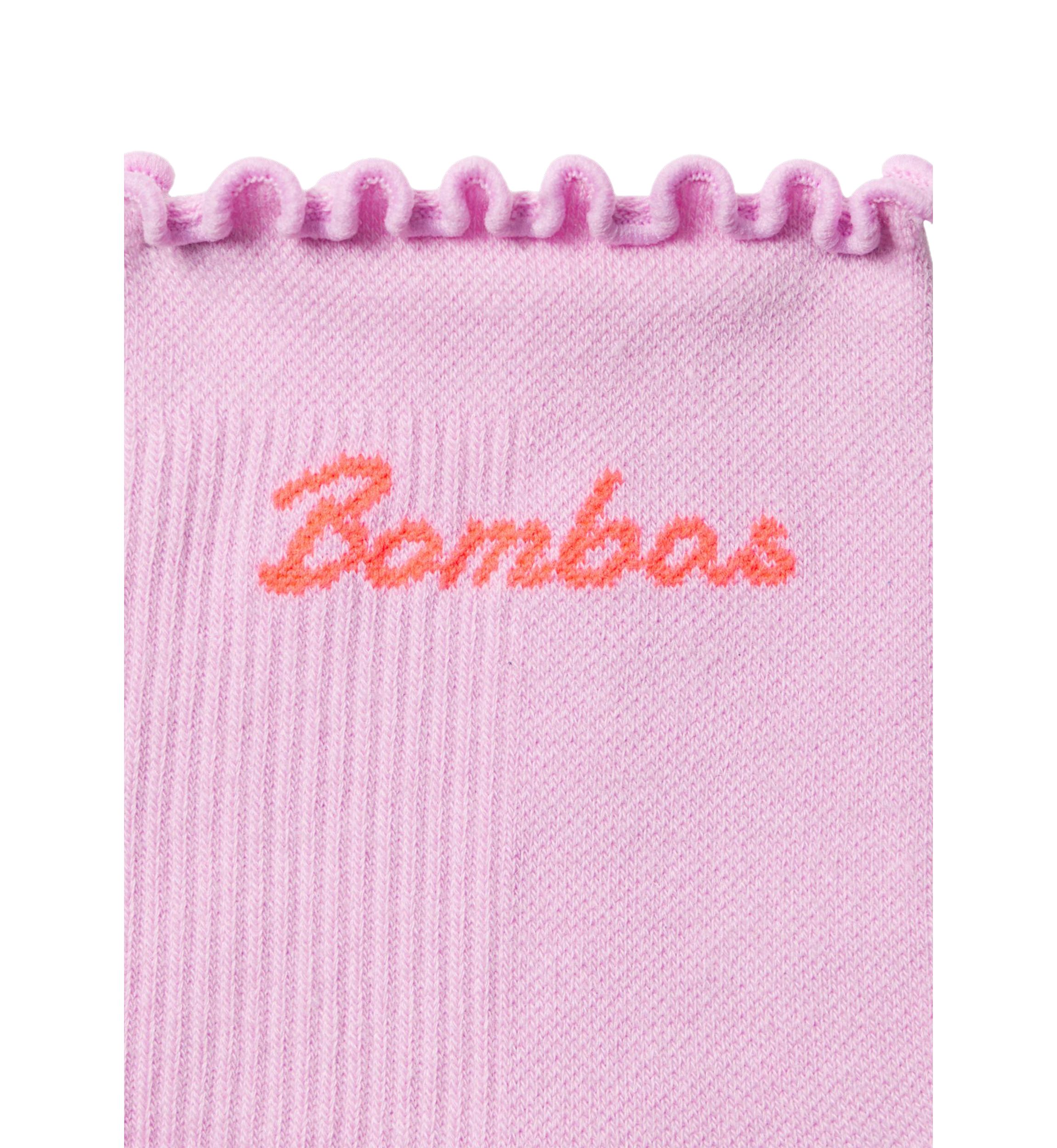 Solid Frilly Cuff Lightweight Performance Quarter Socks