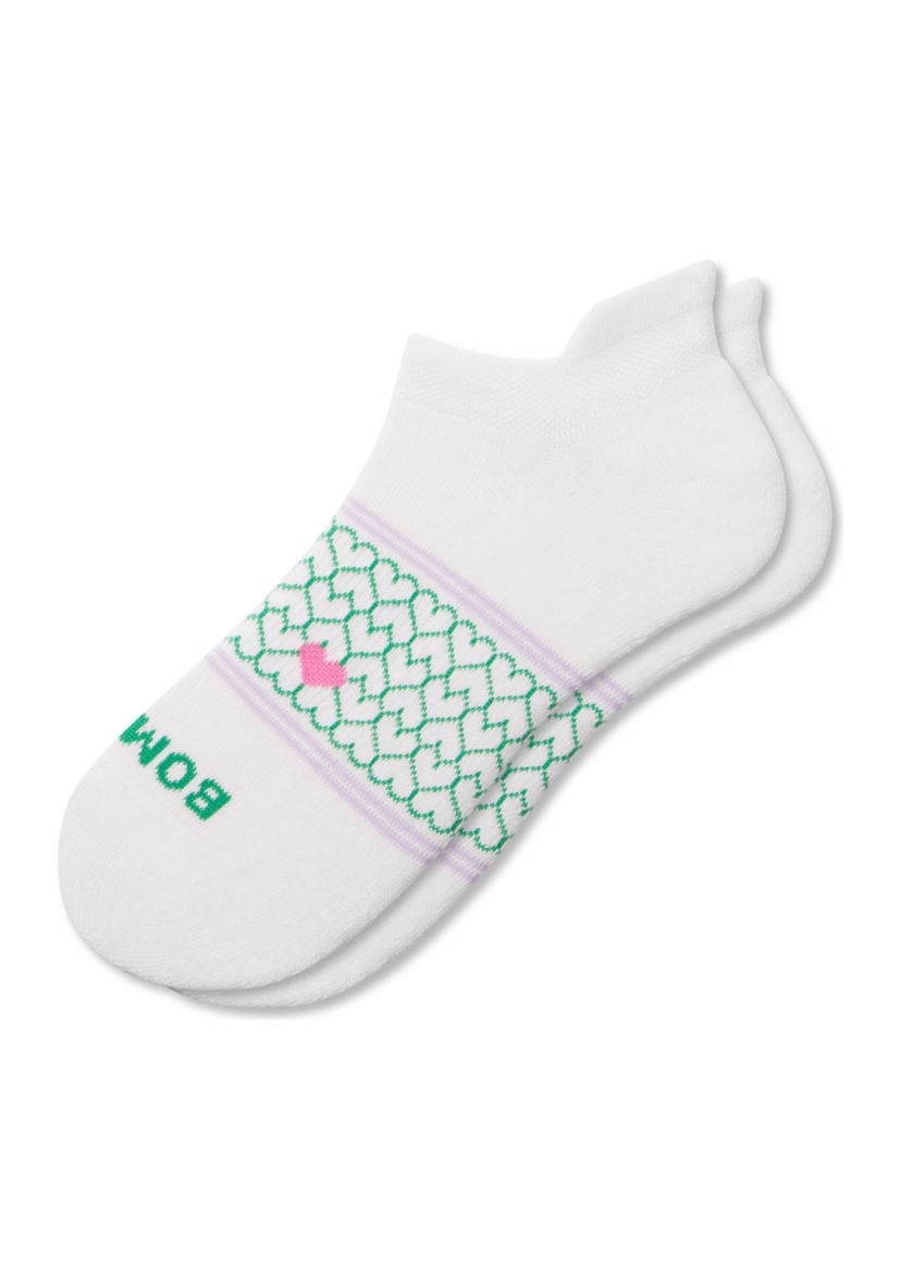 Heart Arch and Stripes Ankle Socks 