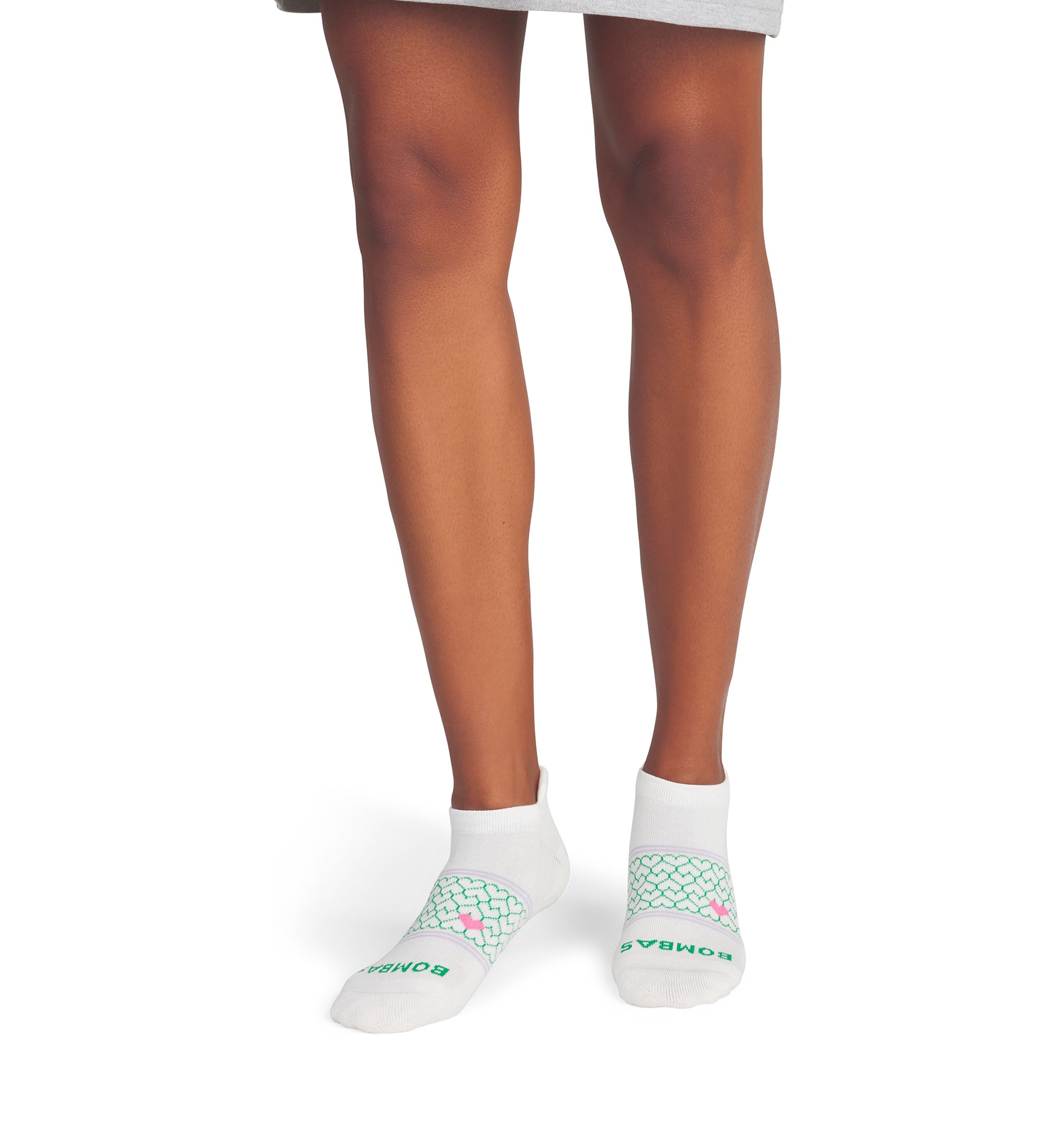 Heart Arch and Stripes Ankle Socks 