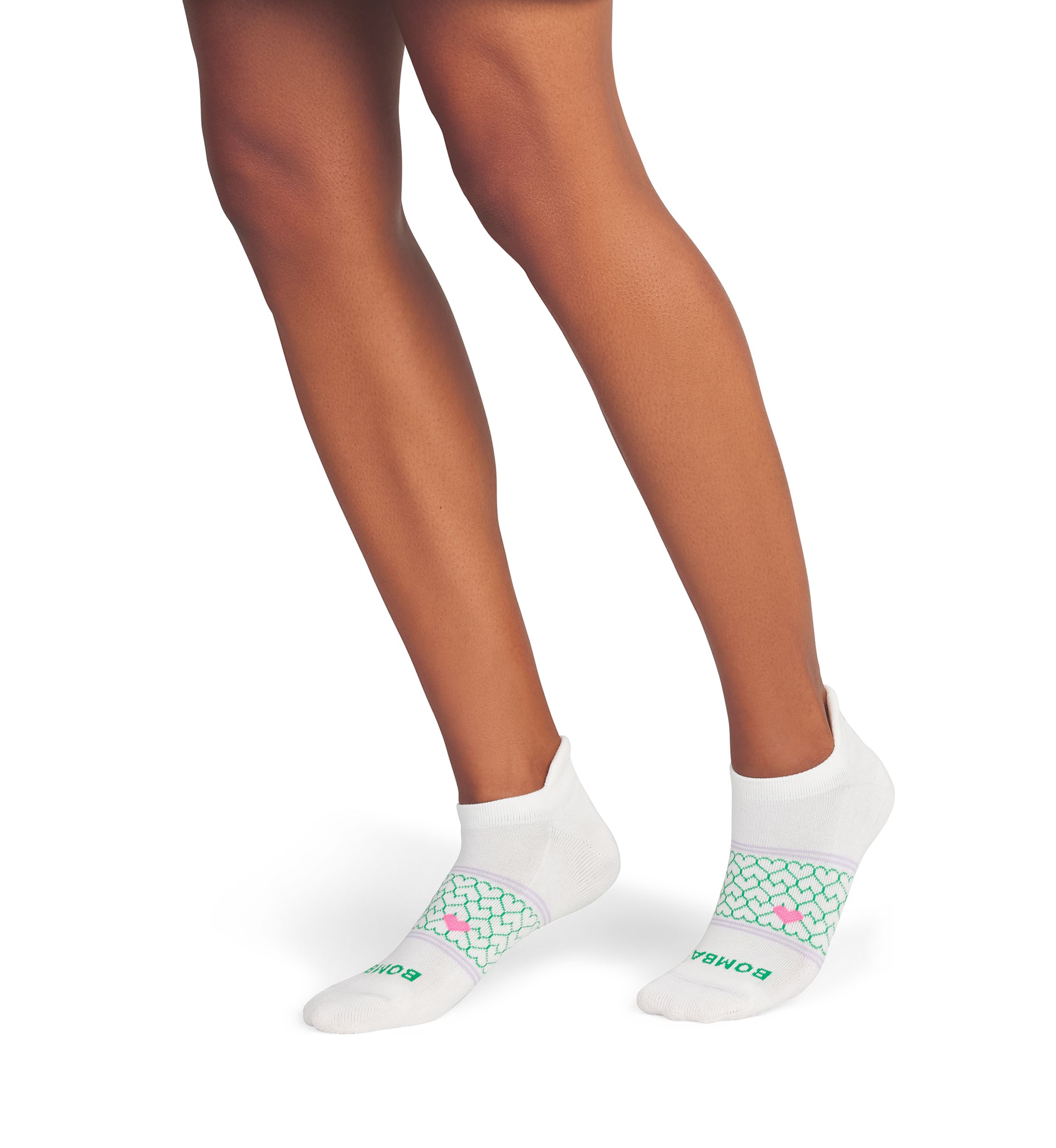 Heart Arch and Stripes Ankle Socks 