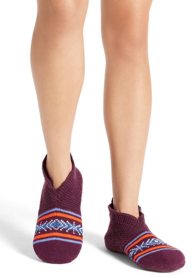 Fair Isle Gripper Slipper Socks