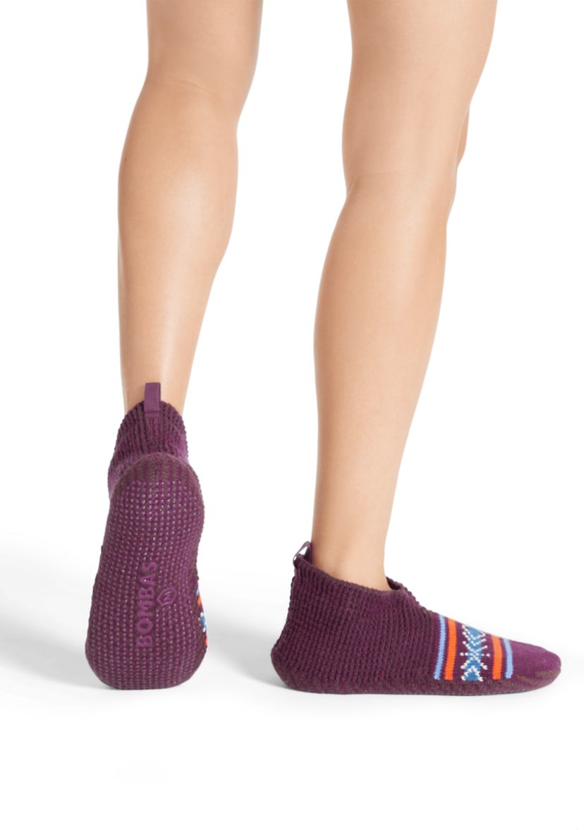 Fair Isle Gripper Slipper Socks