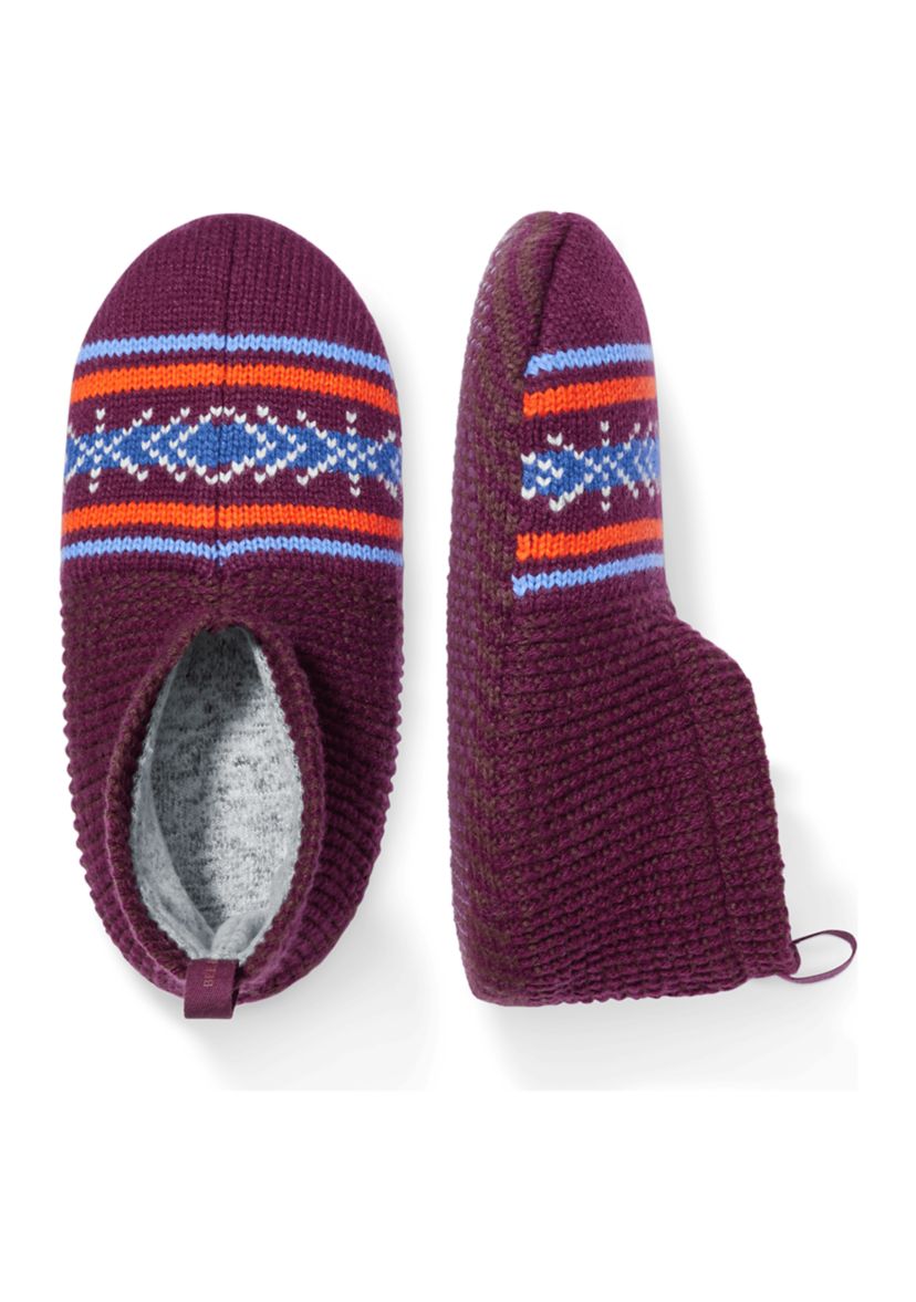 Fair Isle Gripper Slipper Socks