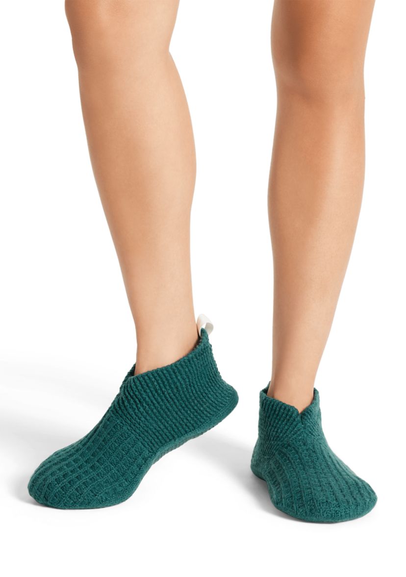 Bombas Men’s Large (10-12.5) Knit Gripper Slippers in Teal and Yellow Bombas Gripper Slipper - Free Shipping | DSW main image 4