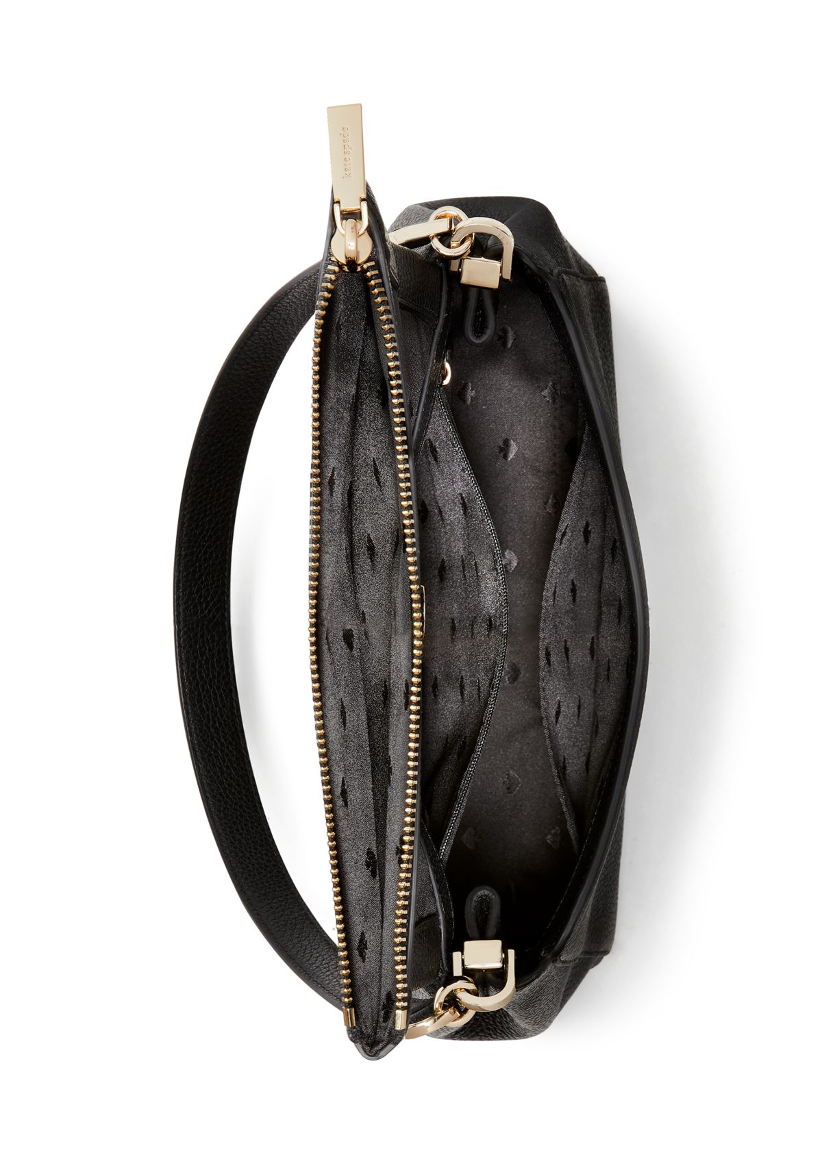 Leila Pebbled Leather Medium Flap Shoulder Bag 