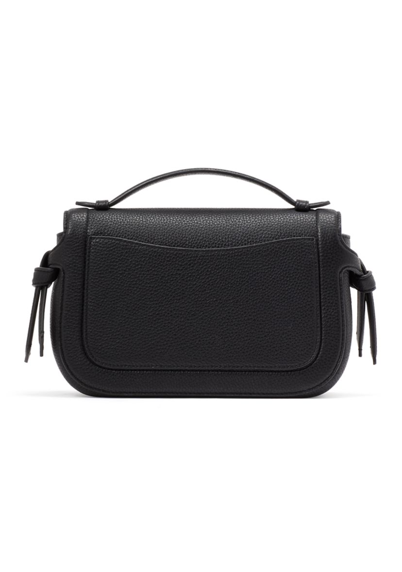 Knott Pebbled Leather Top Crossbody Bag