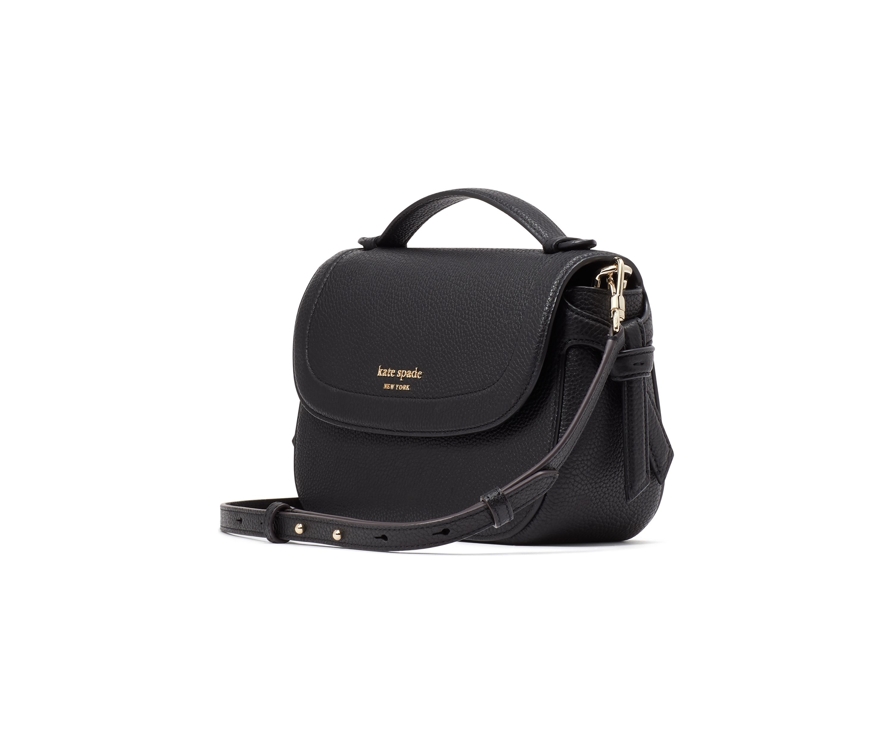 Knott Pebbled Leather Top Crossbody Bag