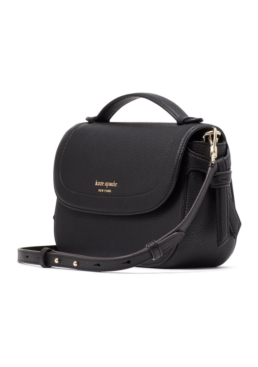 Knott Pebbled Leather Top Crossbody Bag