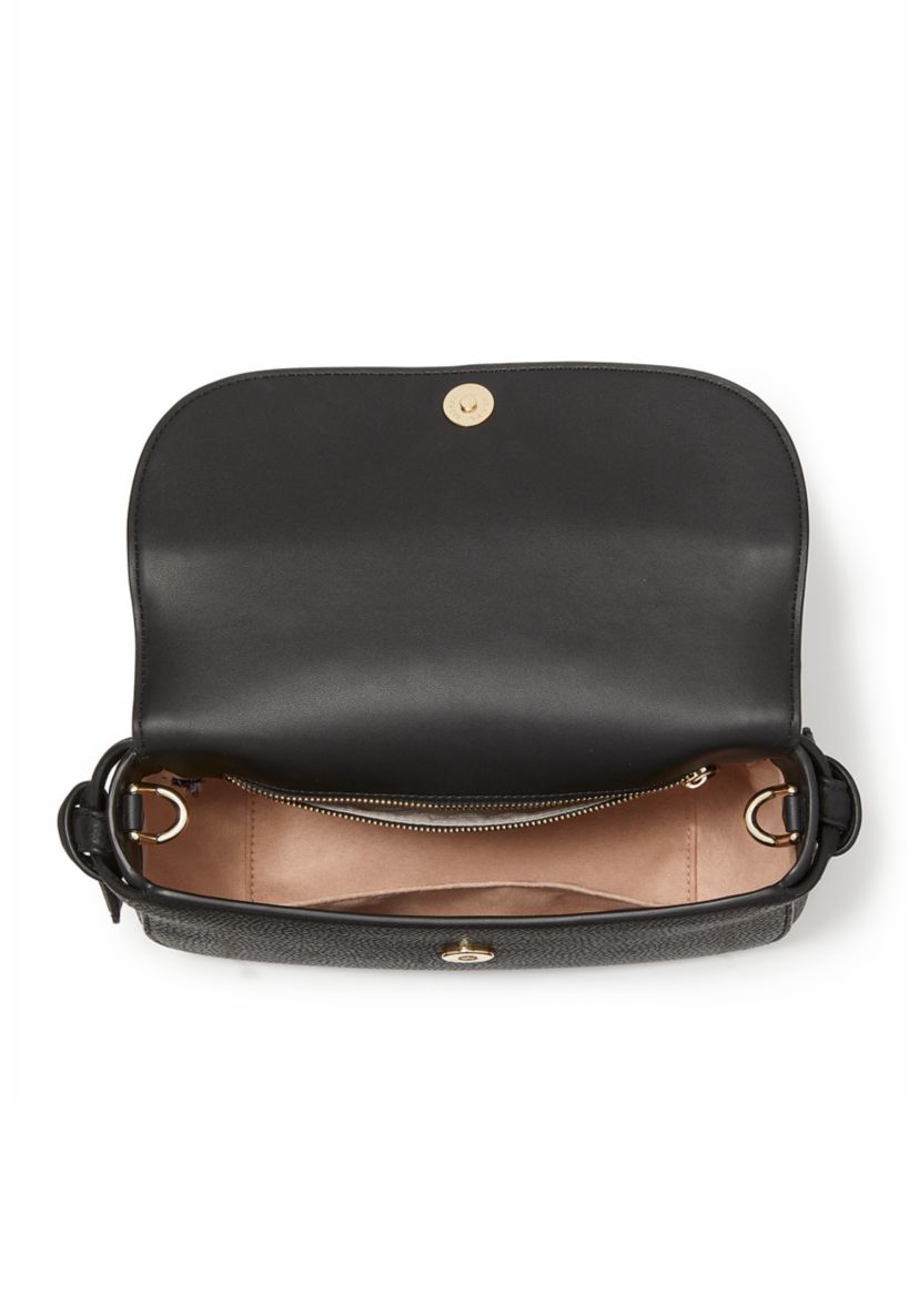 Knott Pebbled Leather Top Crossbody Bag