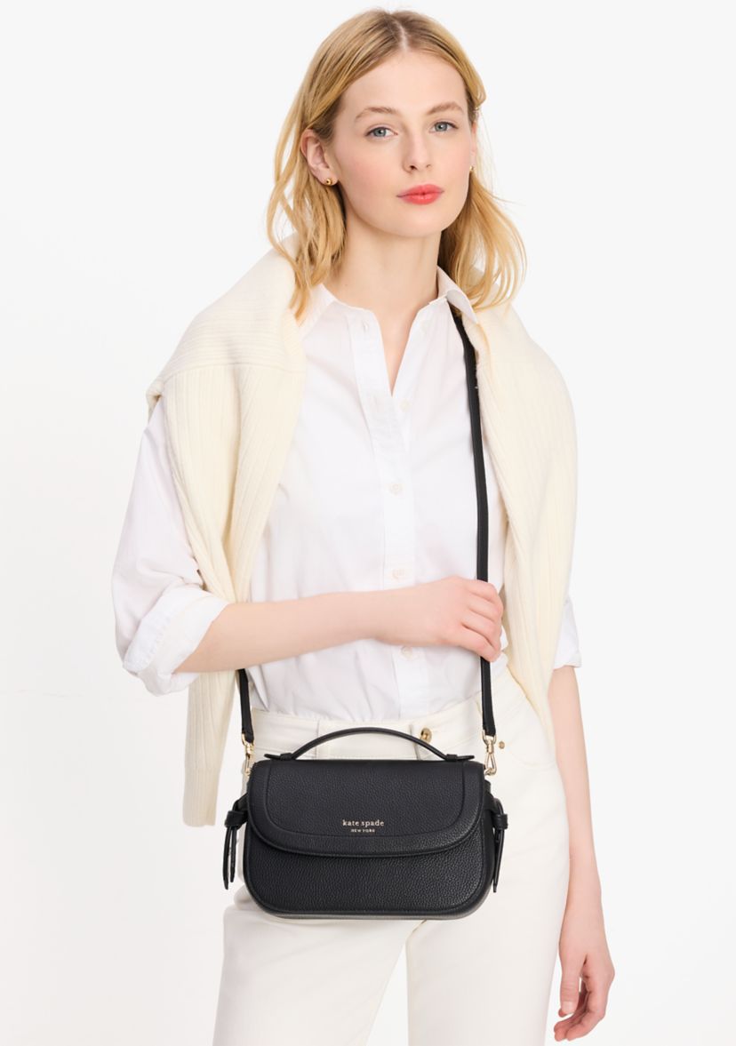 Knott Pebbled Leather Top Crossbody Bag