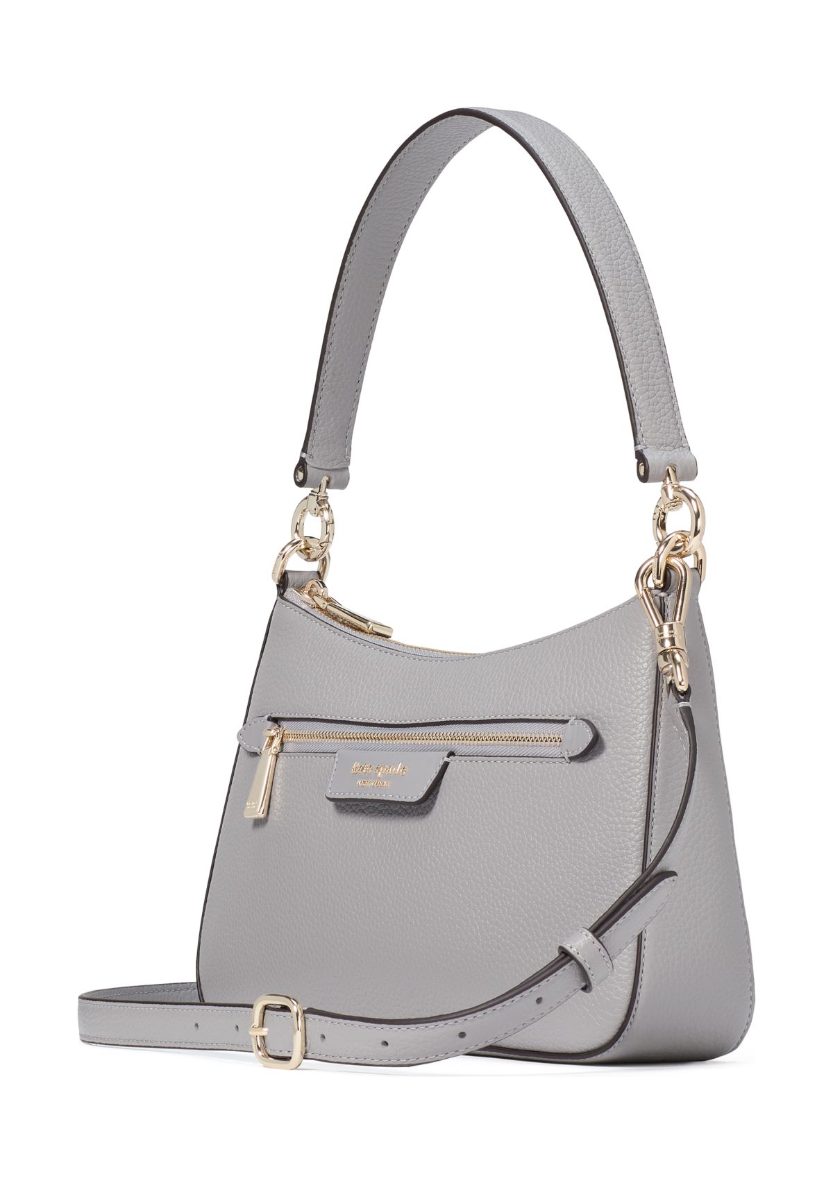 Hudson Pebble Leather Convertible Crossbody Bag