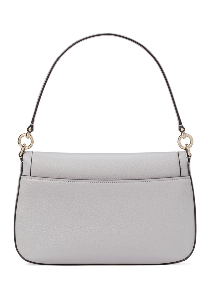 Hudson Pebbled Leather Flap Shoulder Bag
