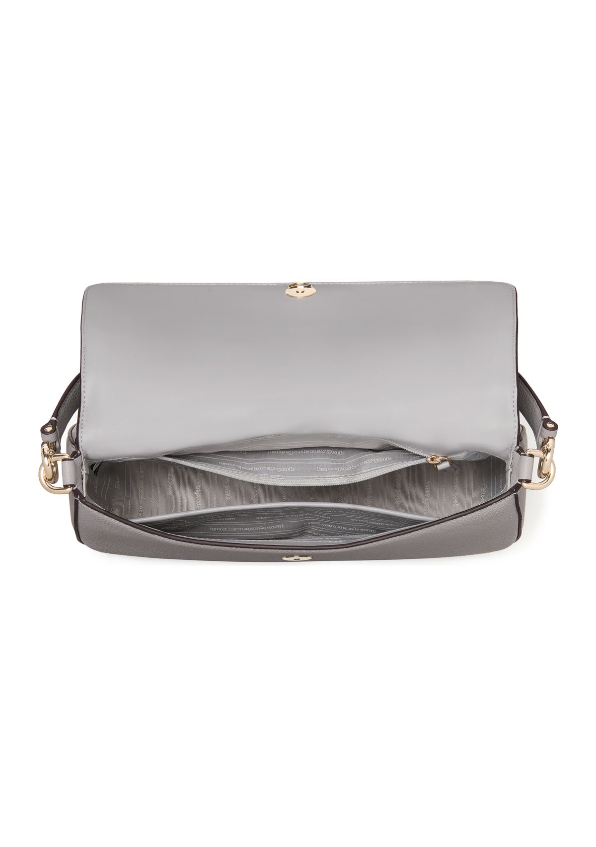 Hudson Pebbled Leather Flap Shoulder Bag