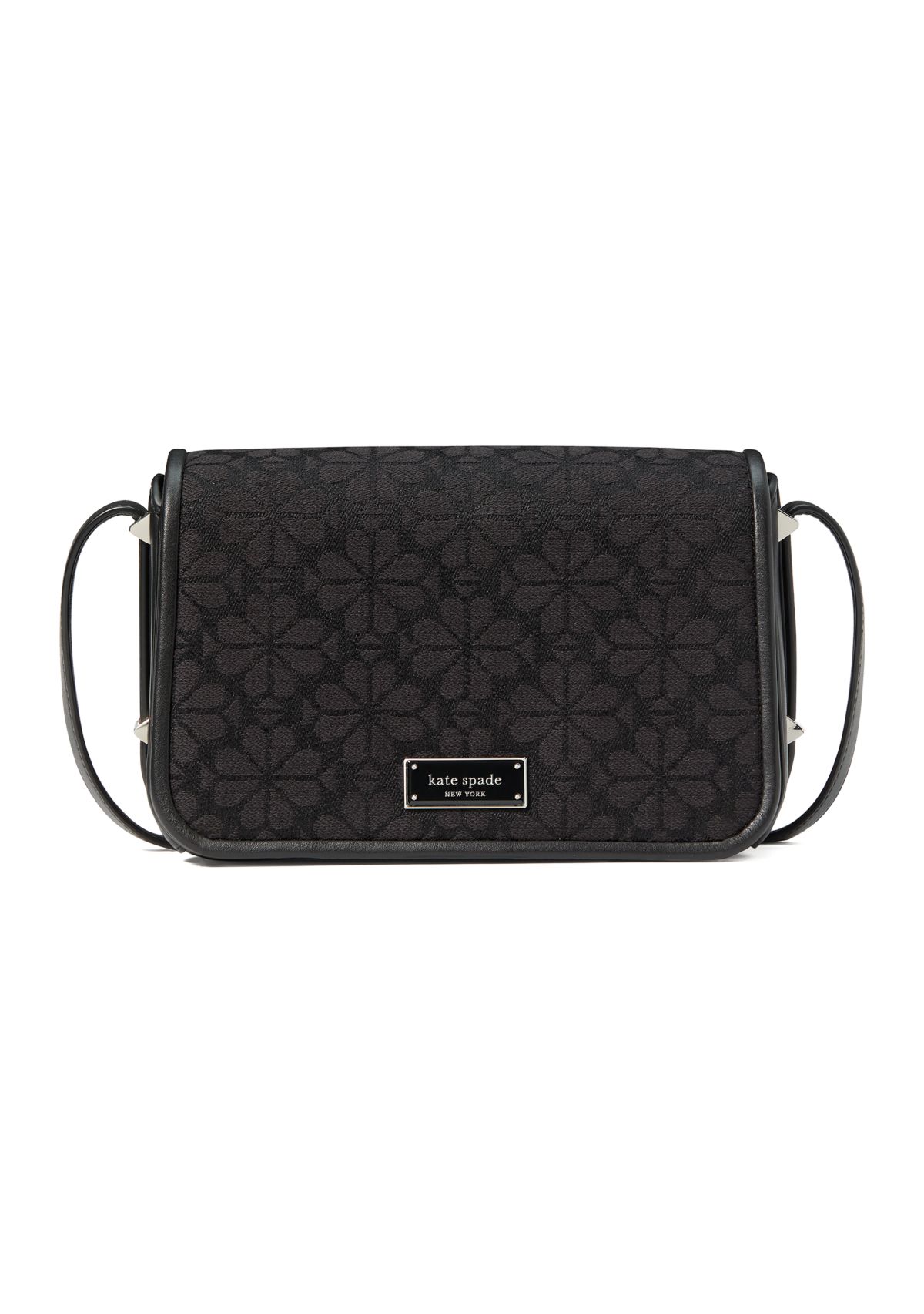 Spade Flower Jacquard Flap Crossbody