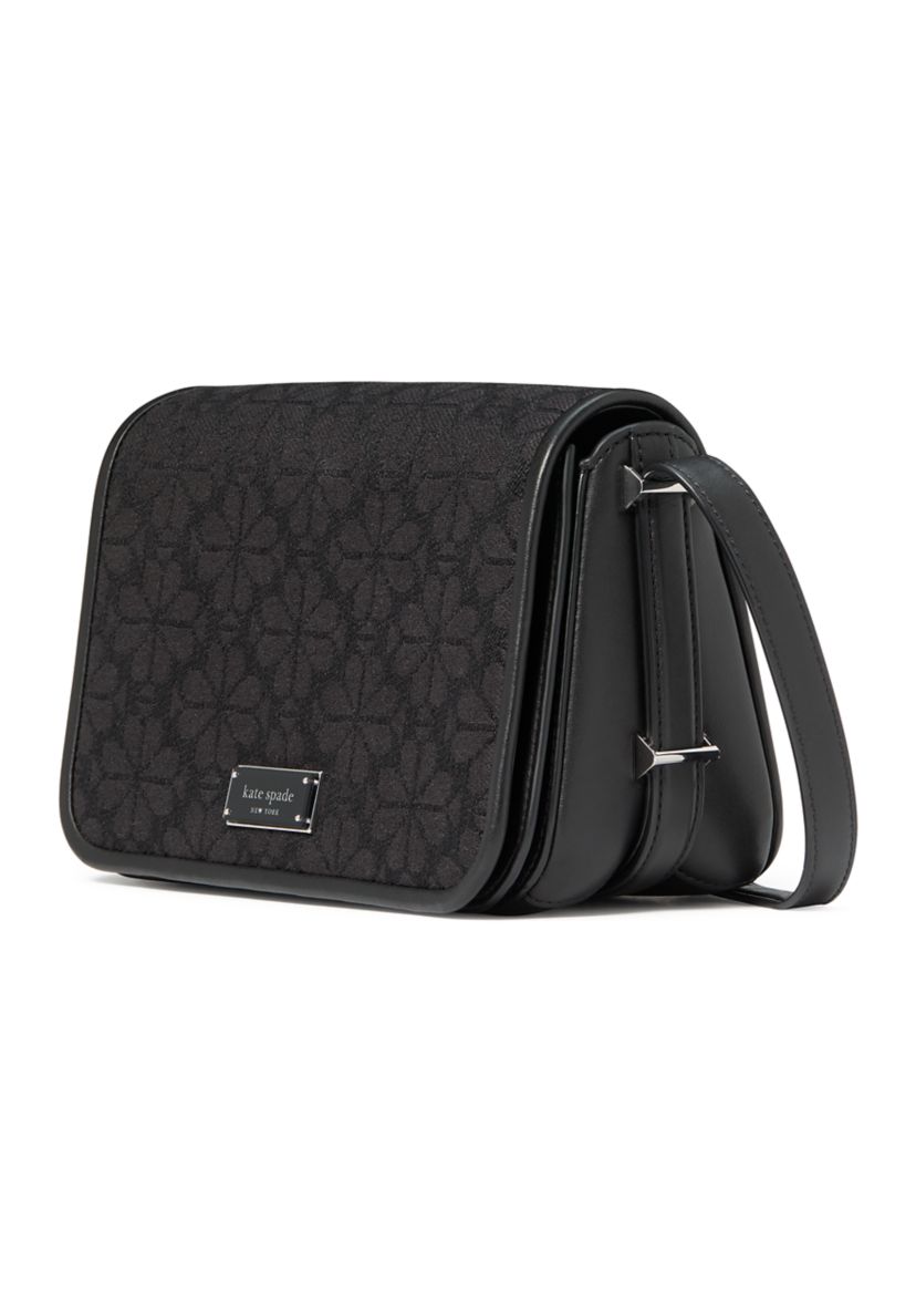 Spade Flower Jacquard Flap Crossbody