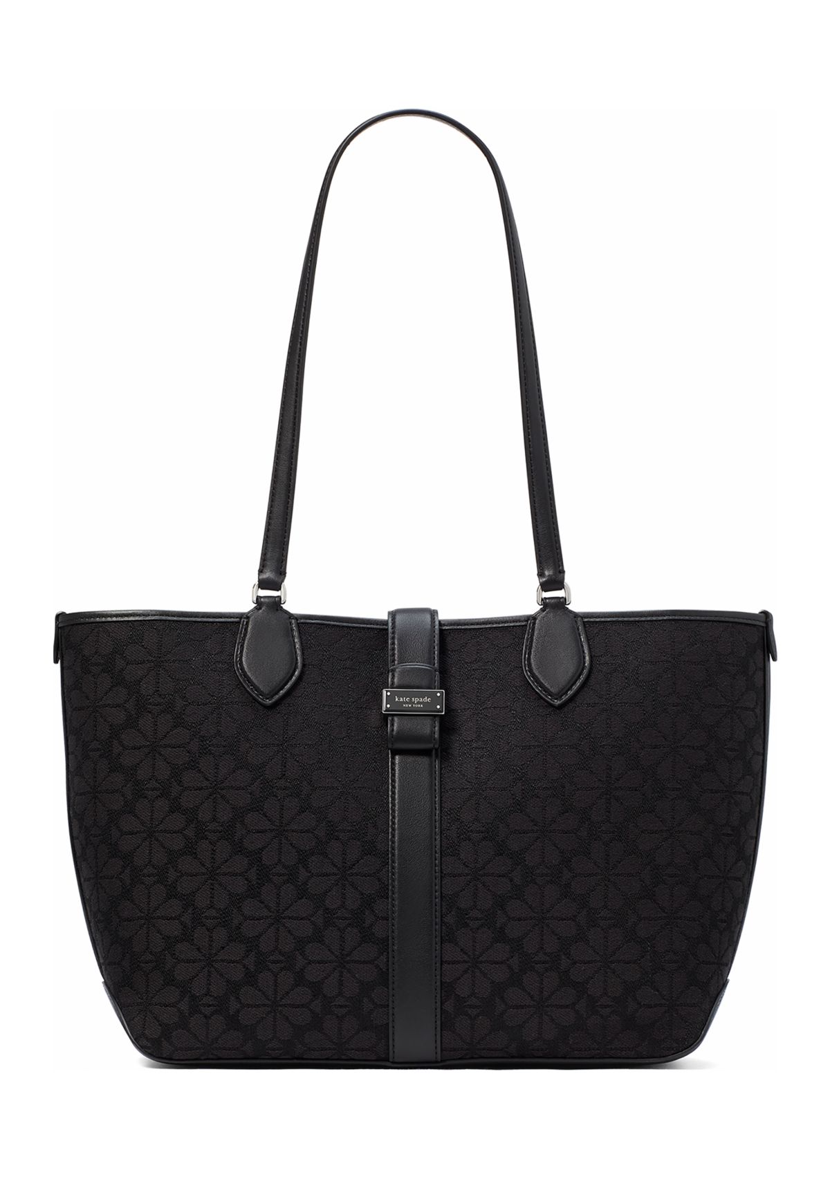 Spade Flower Jacquard Medium Open Tote