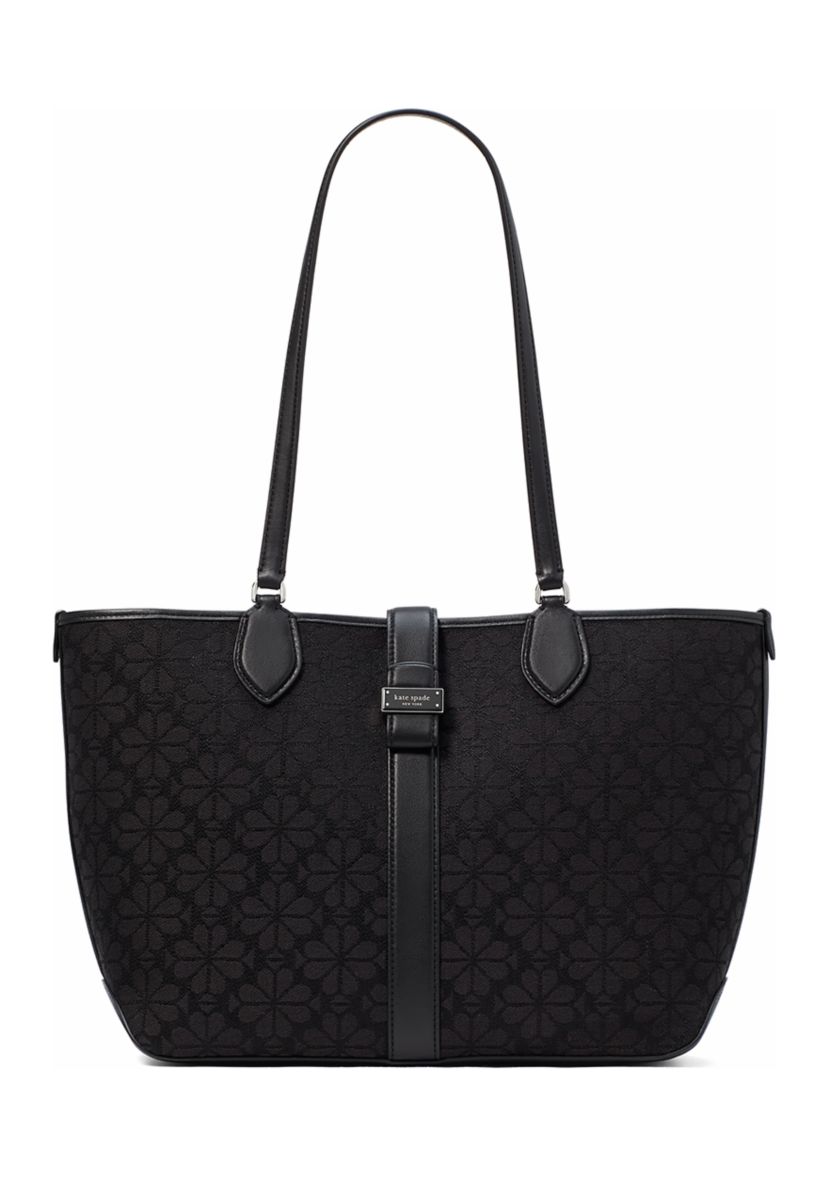 Spade Flower Jacquard Medium Open Tote