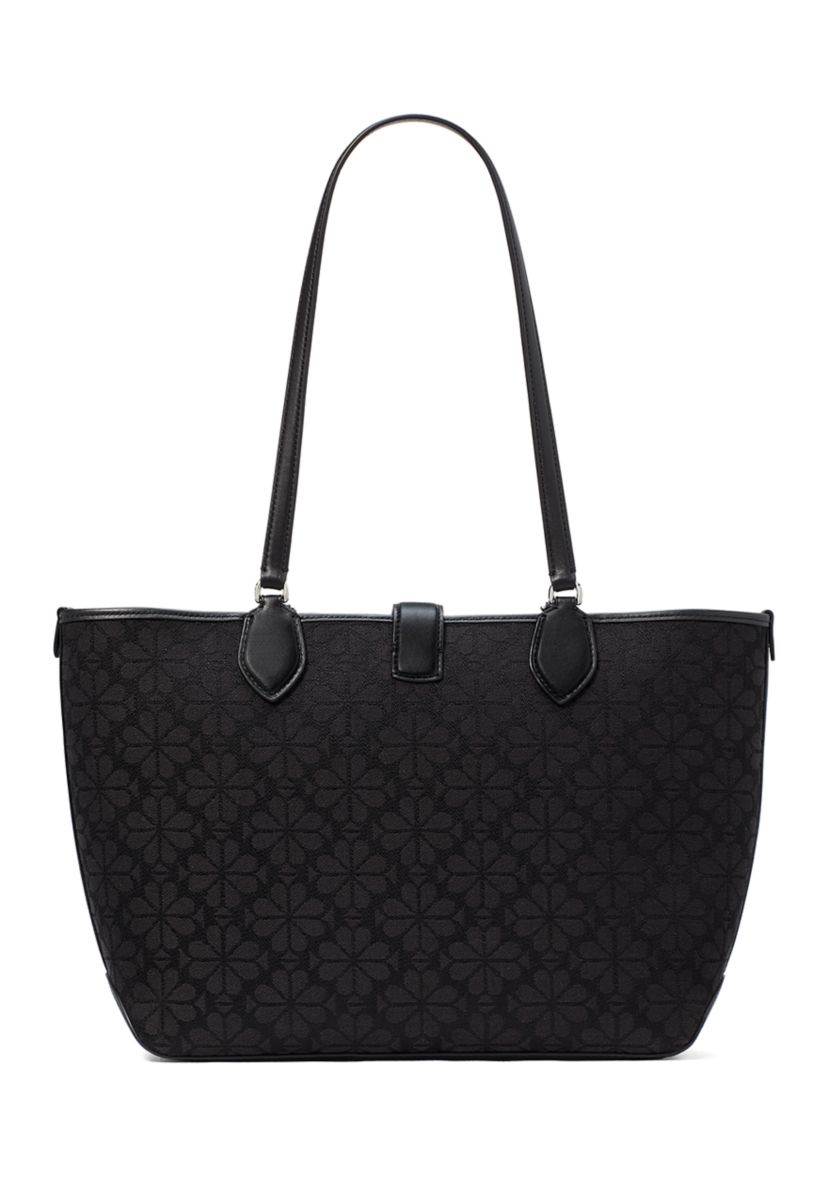 Spade Flower Jacquard Medium Open Tote