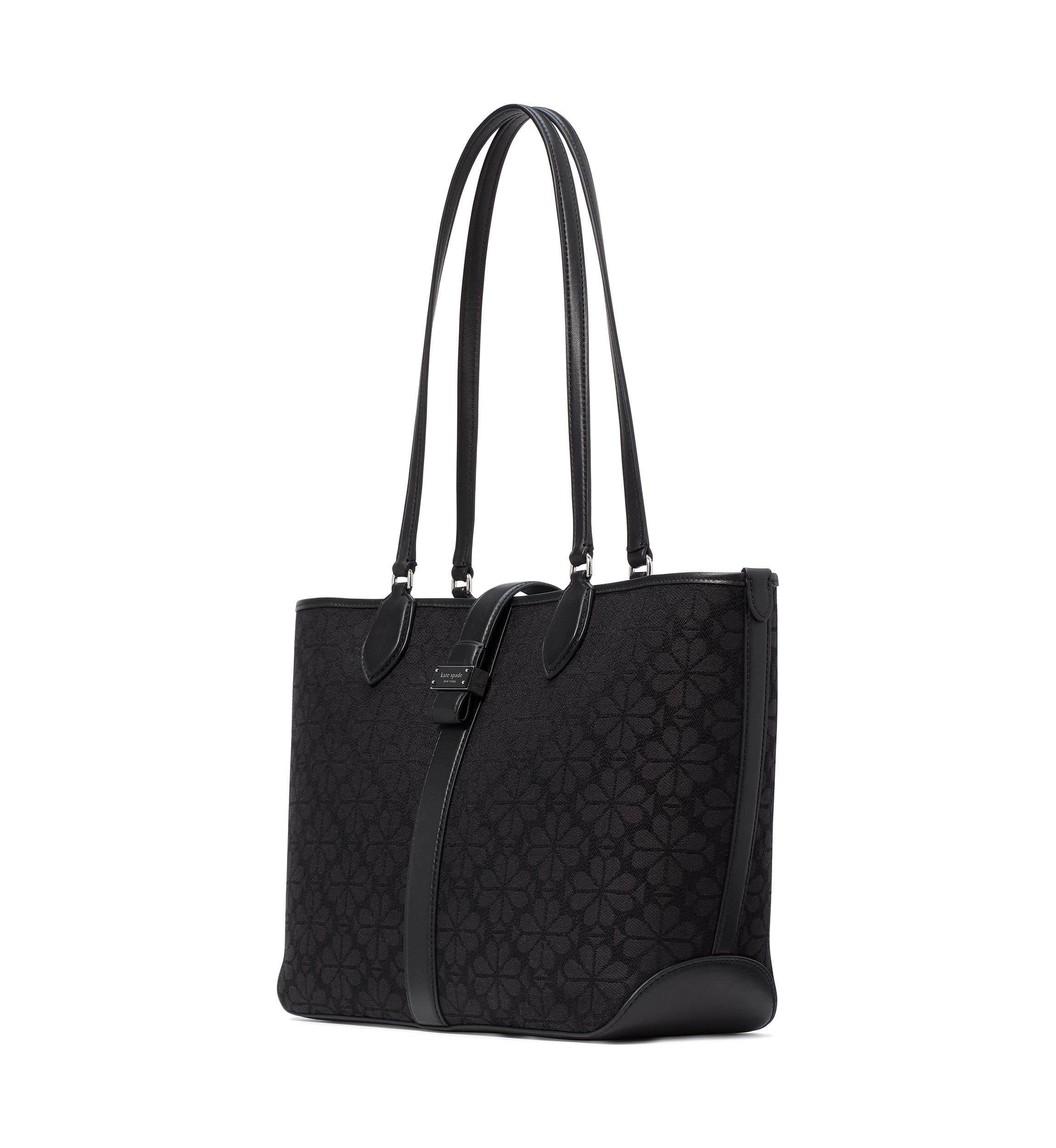 Spade Flower Jacquard Medium Open Tote