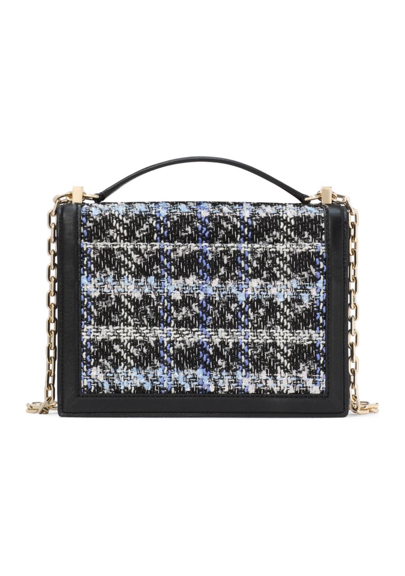 Tribeca Plaid Tweed Chain Shoulder Bag