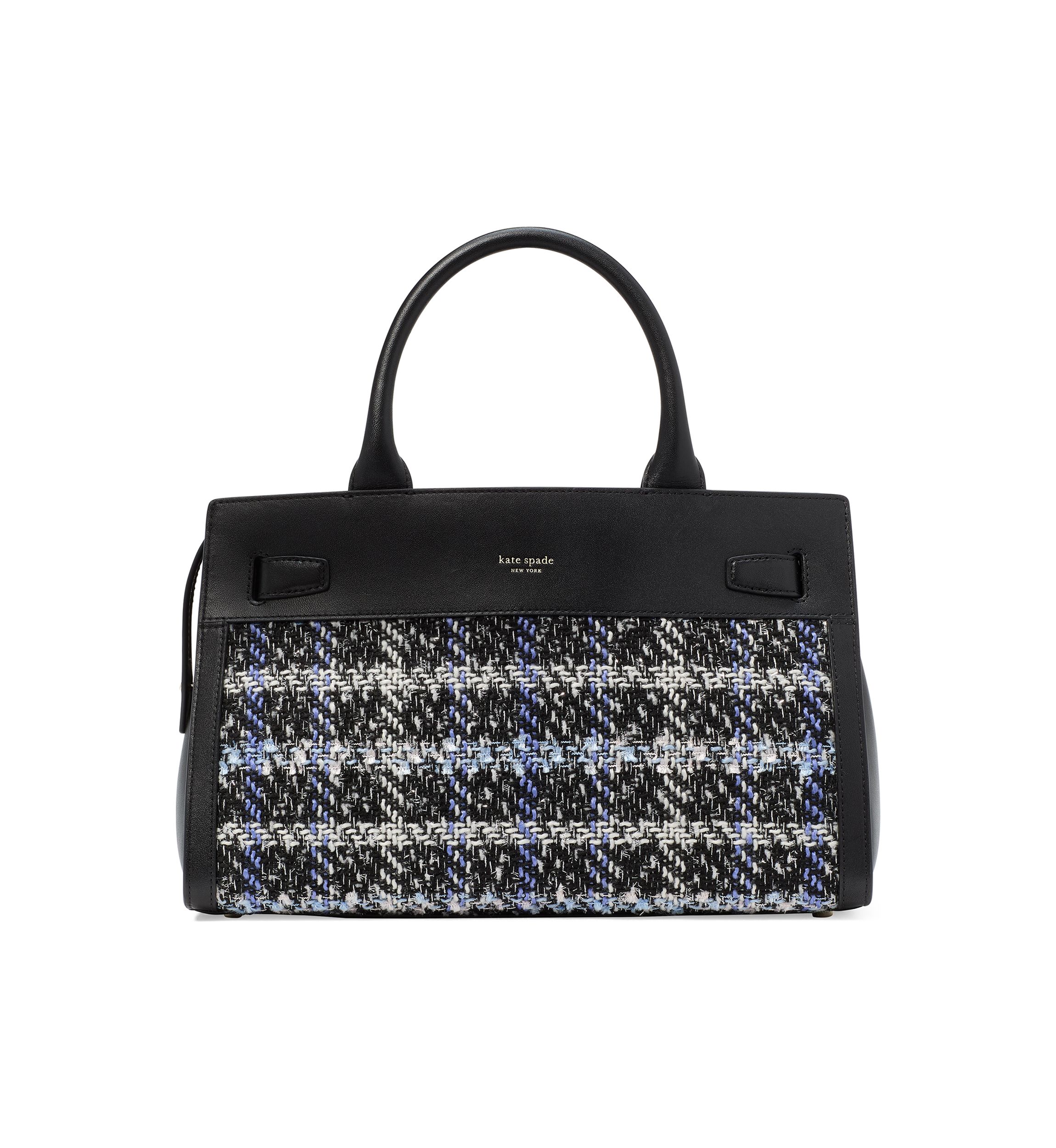 Tribeca Plaid Tweed Satchel