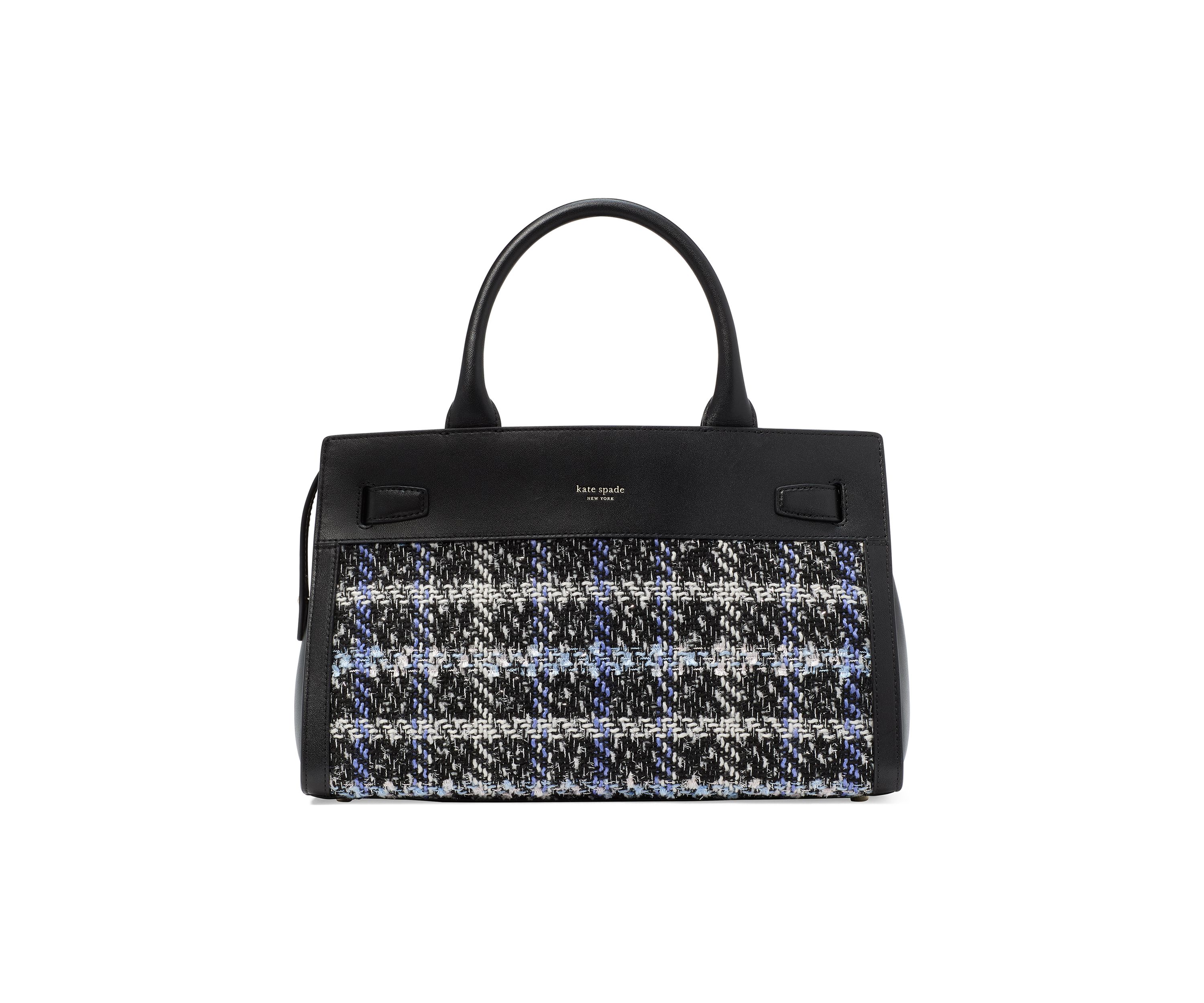 Tribeca Plaid Tweed Satchel