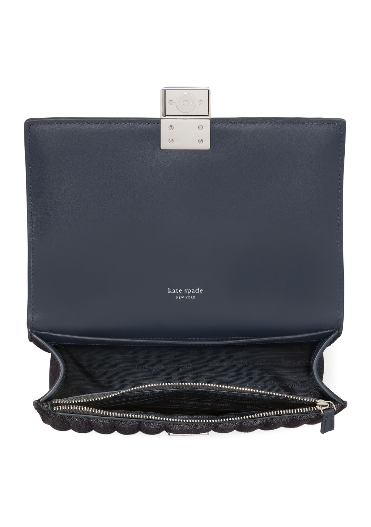 Tribeca Quilted Glitter Suede Chain Shoulder Bag