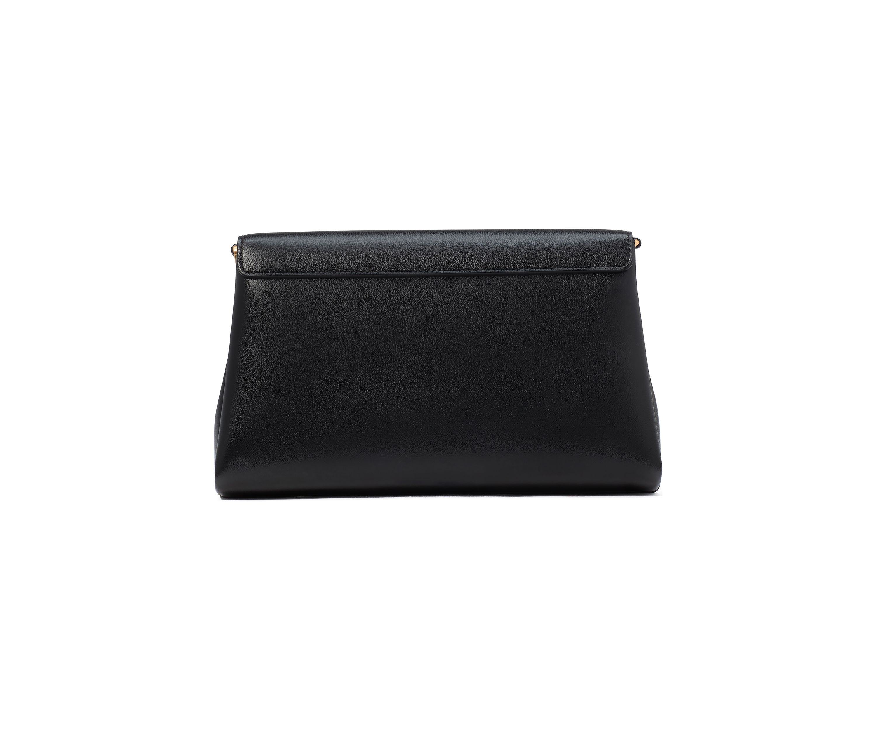 Grace Embellished Lock Leather Clutch