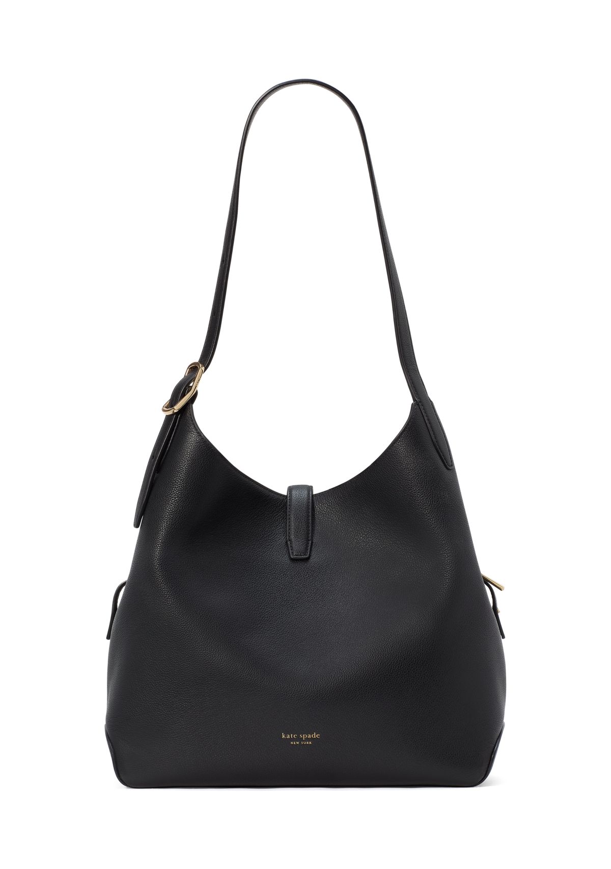 Deco Pebbled Leather Shoulder Bag